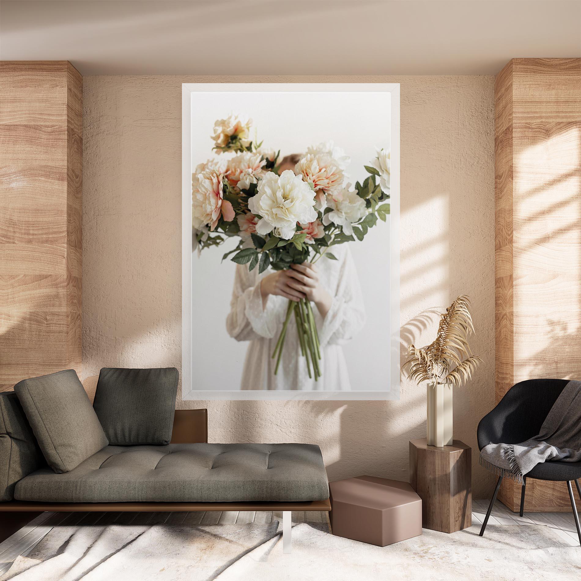 Tablou Canvas Bouquet Holding mockup 8