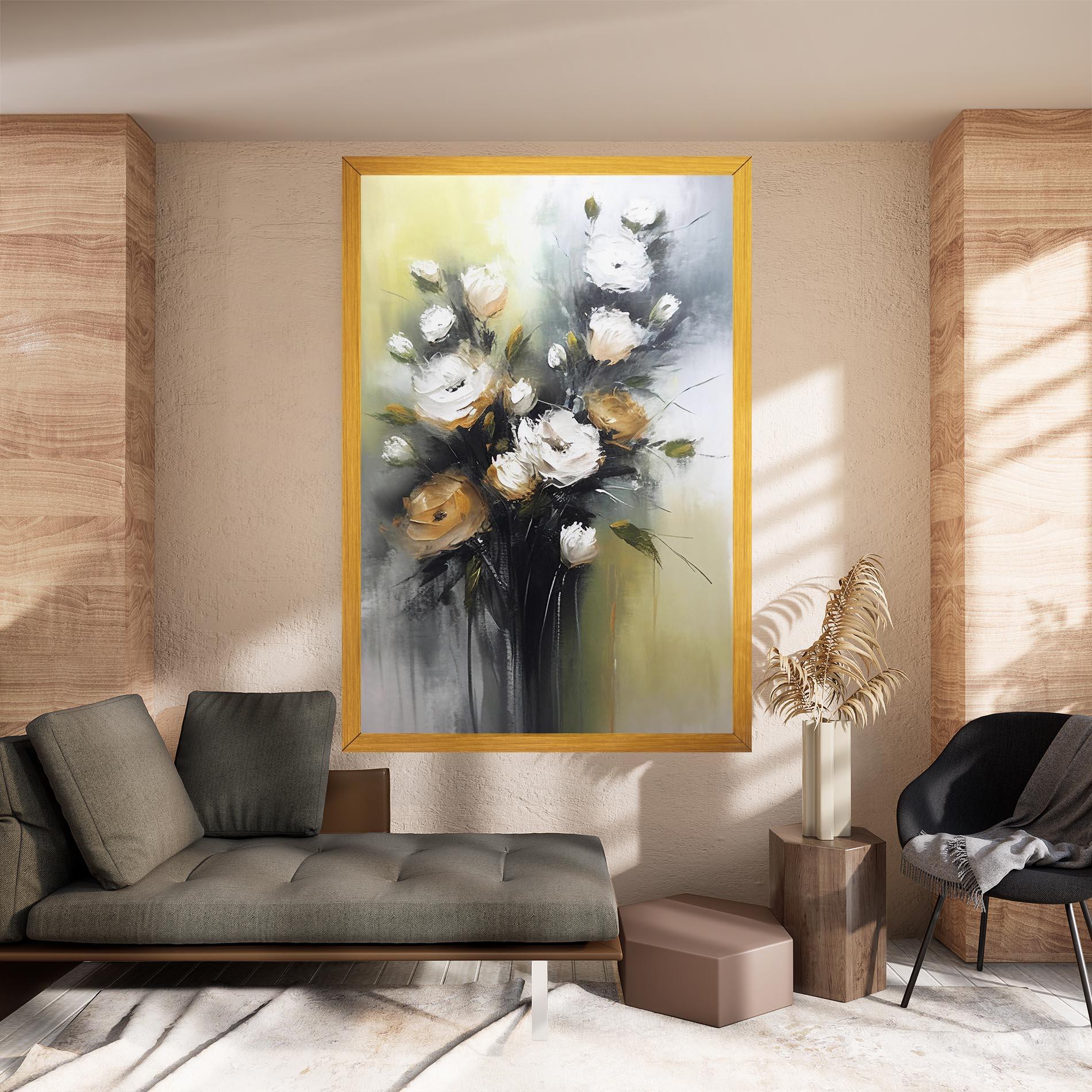 Tablou Canvas Bouquet Painting mockup 8