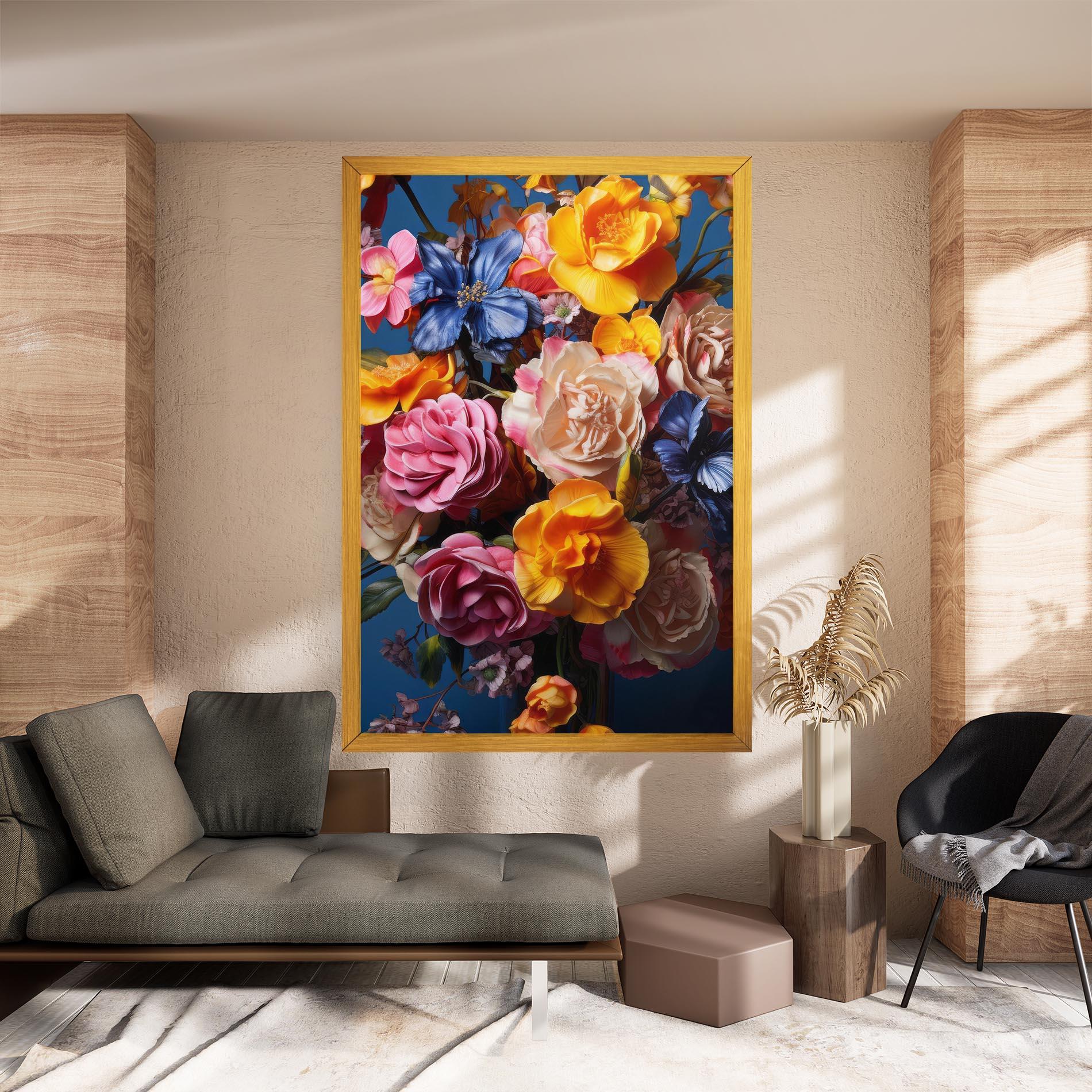 Tablou Canvas Colorful Flower Bouquet mockup 8
