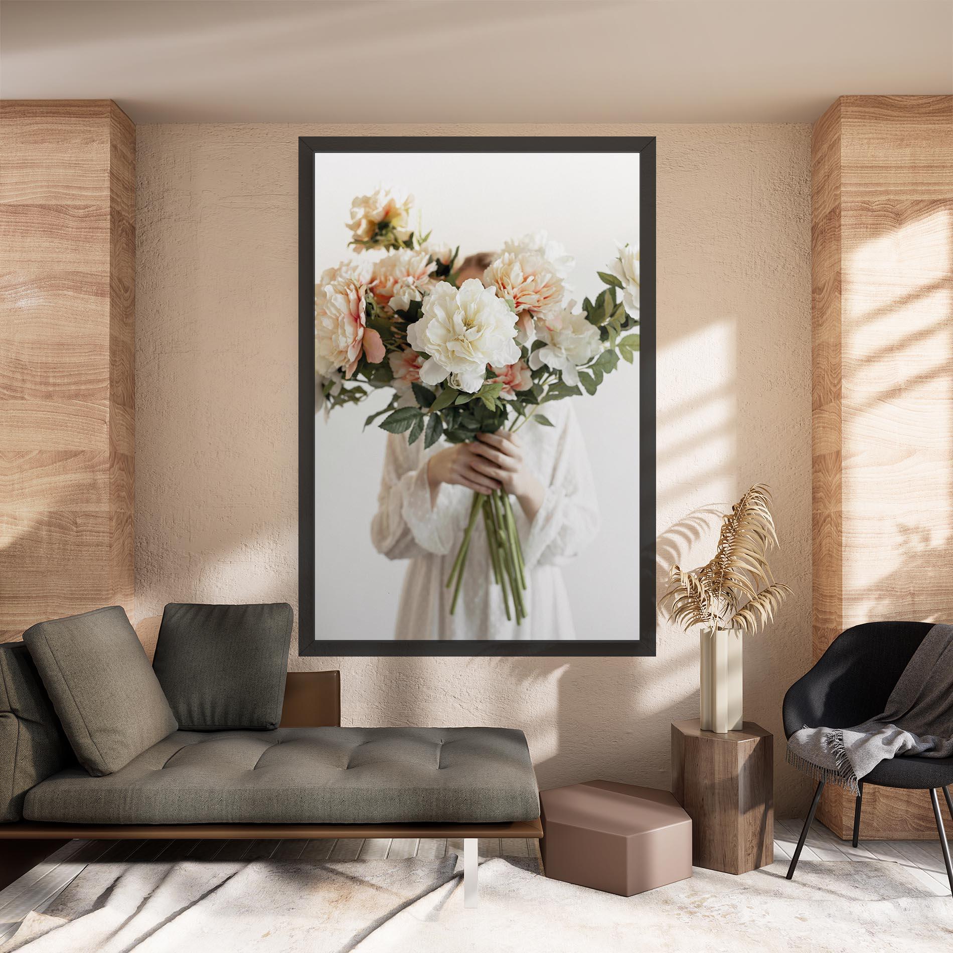Tablou Canvas Bouquet Holding mockup 8