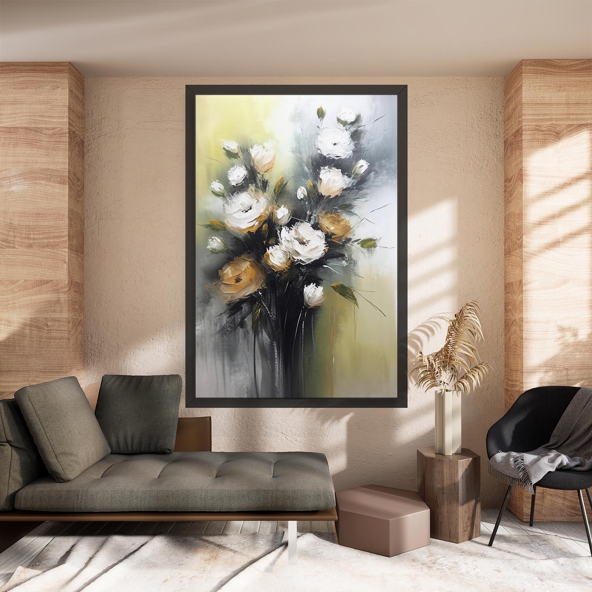 Tablou Canvas Bouquet Painting mockup 8