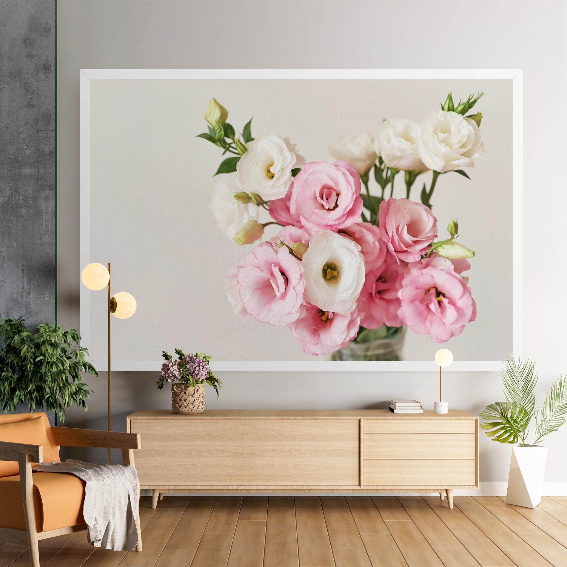 Tablou Canvas Cute Pink Flowers mockup 9