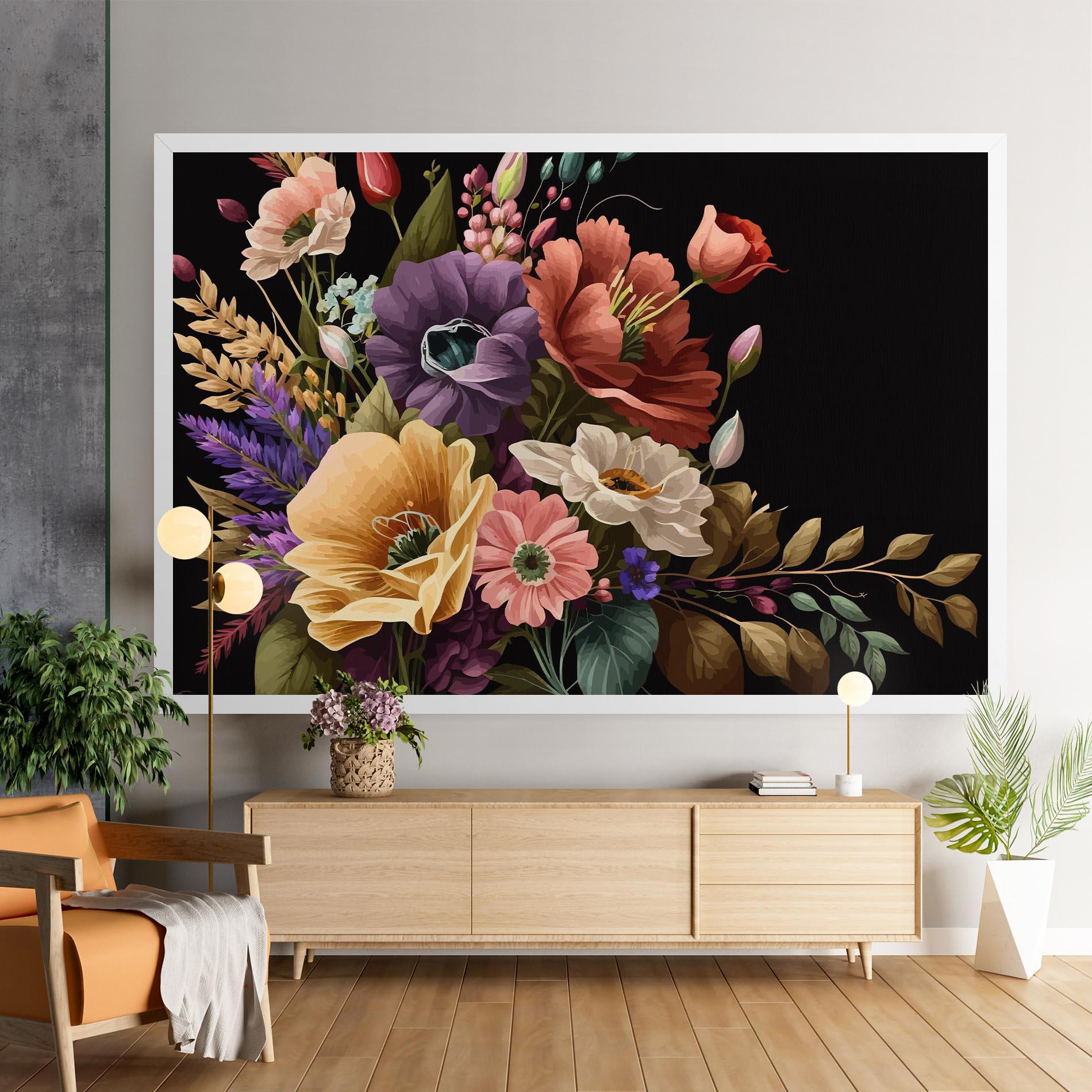 Tablou Canvas Vintage Bouquet Art mockup 9