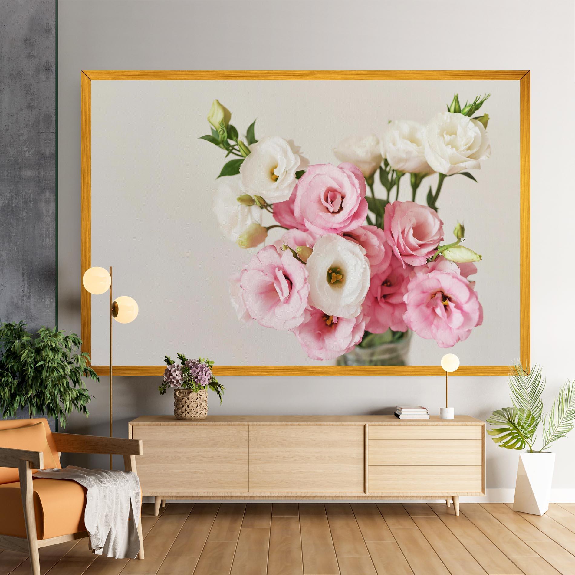 Tablou Canvas Cute Pink Flowers mockup 9