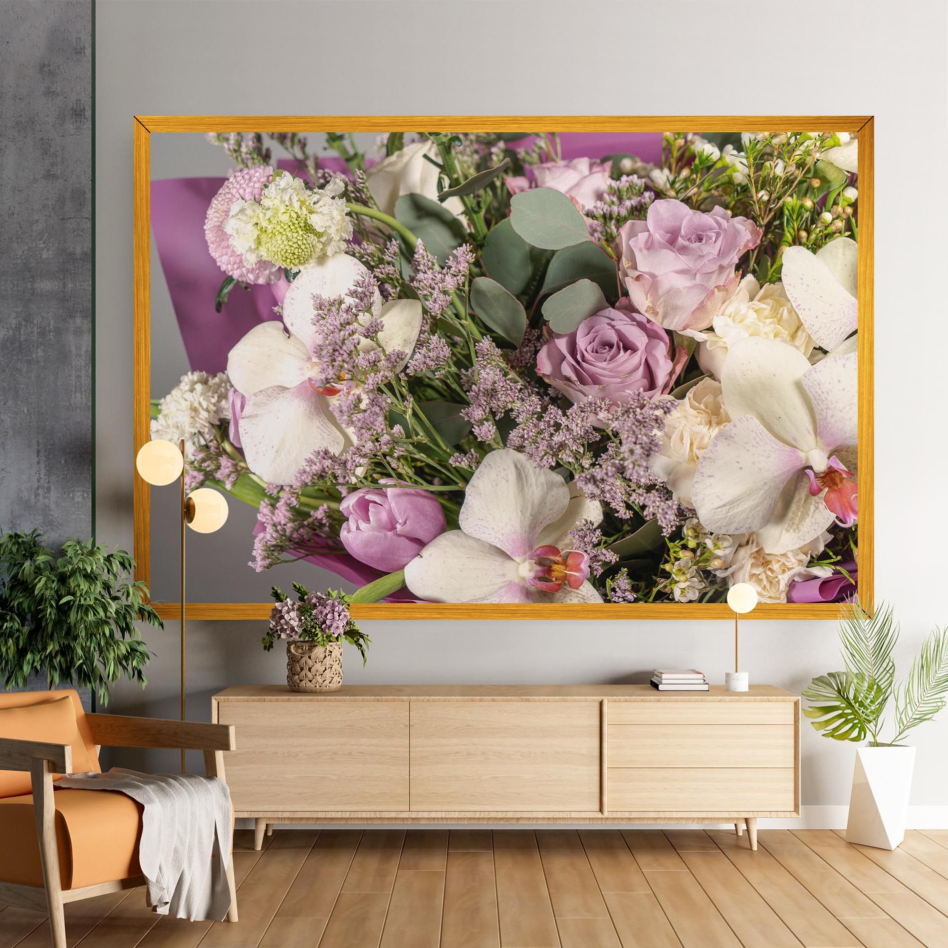 Cute Purple Bouquet mockup 9