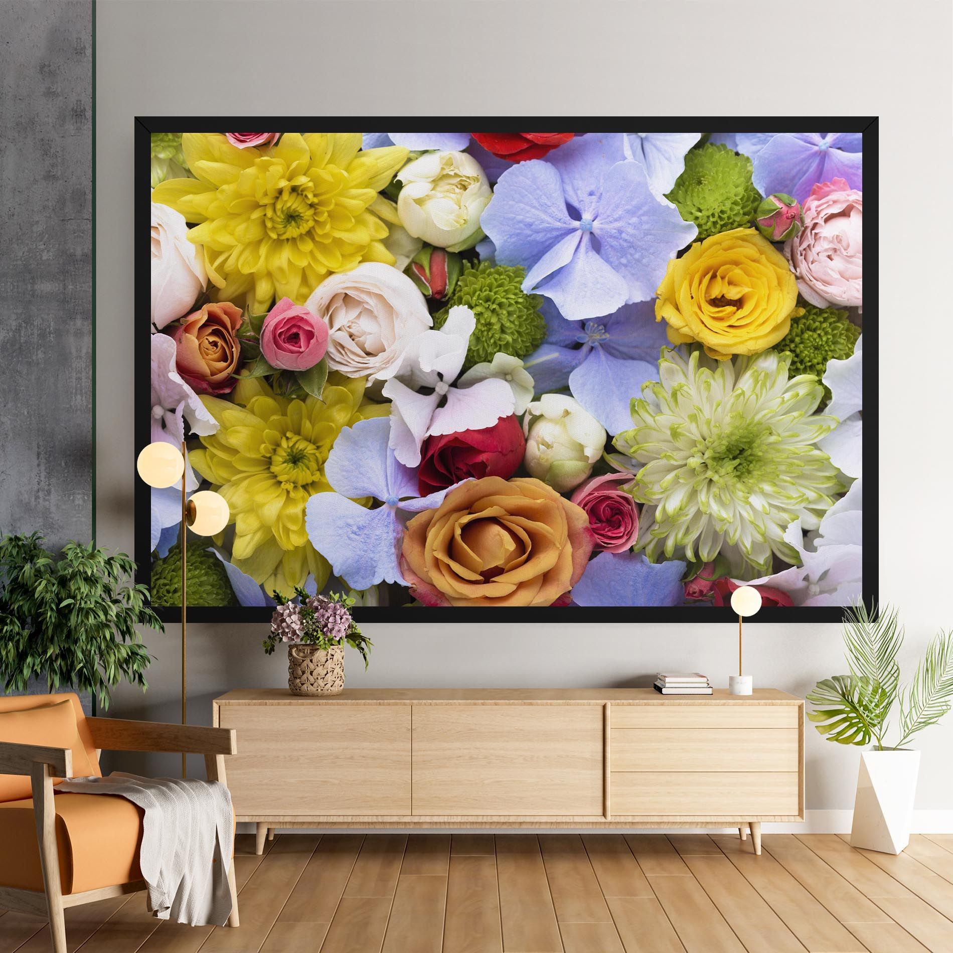 Color Mix Flower Bouquet mockup 9