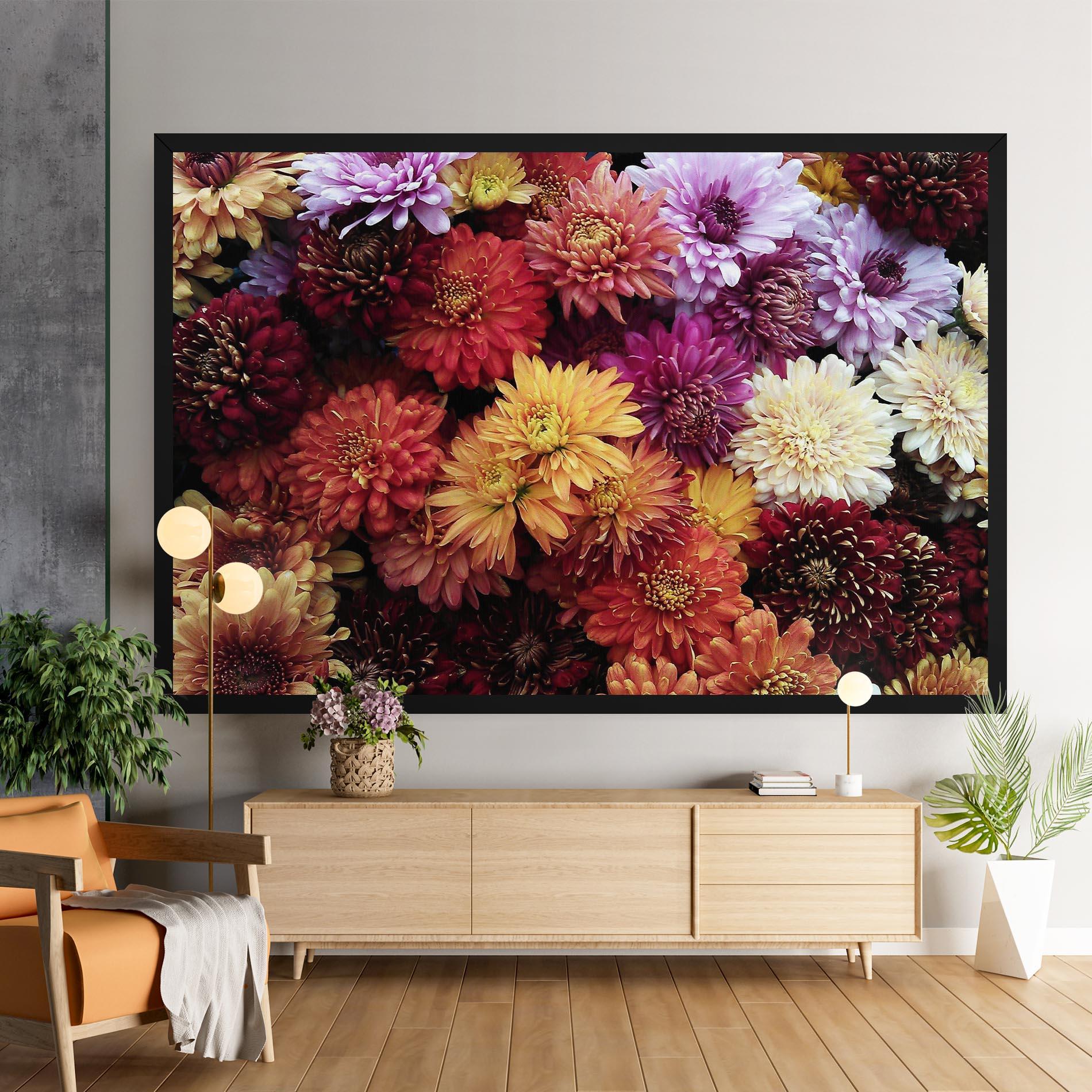 Tablou Canvas Flower Wall mockup 9