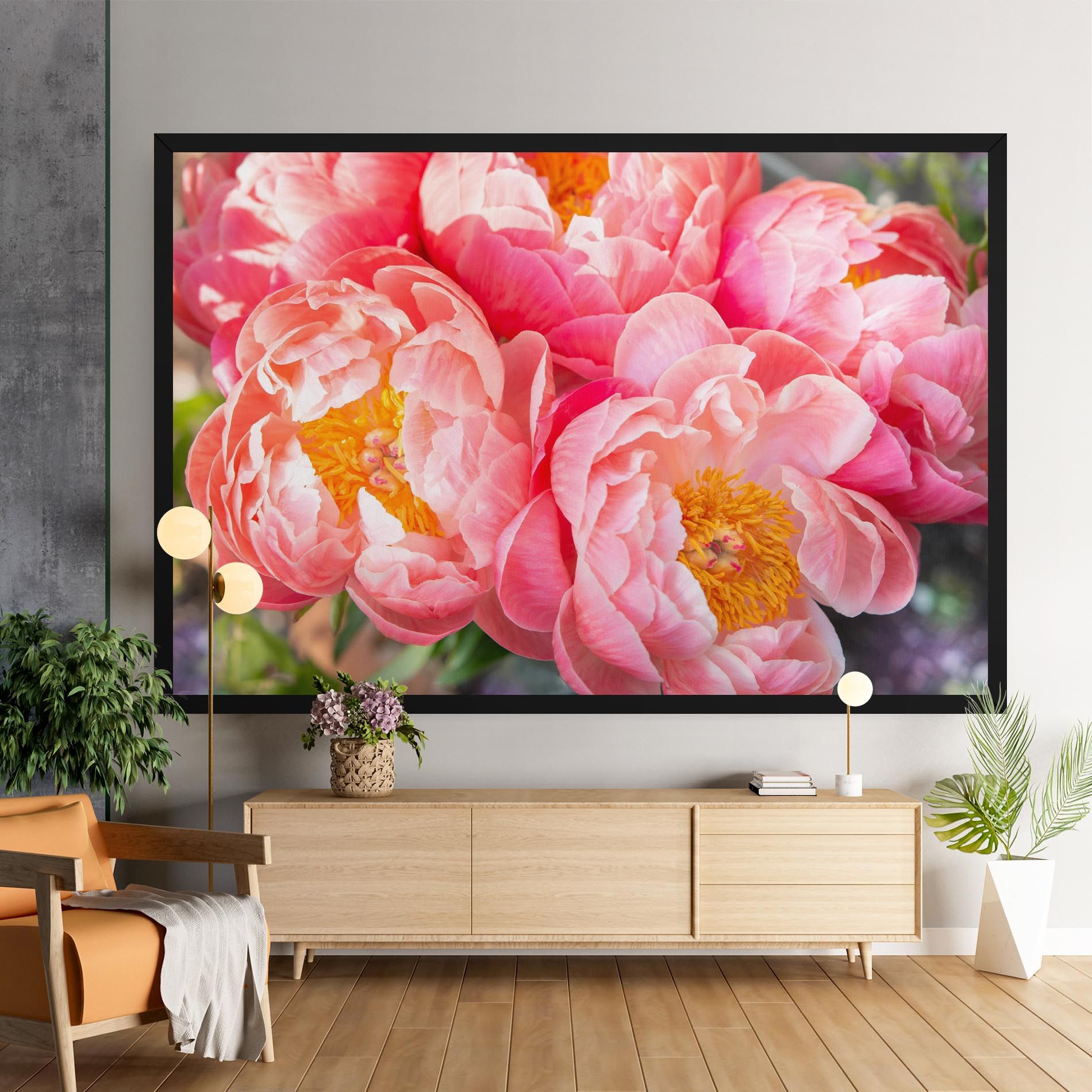 Opened Peonies Bouquet mockup 9