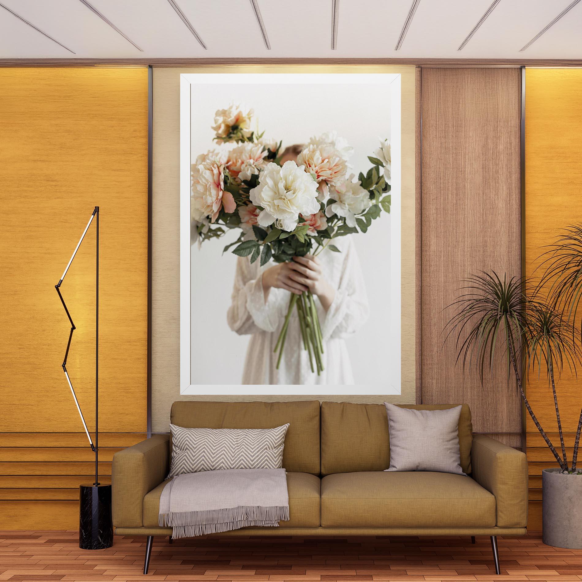 Tablou Canvas Bouquet Holding mockup 9