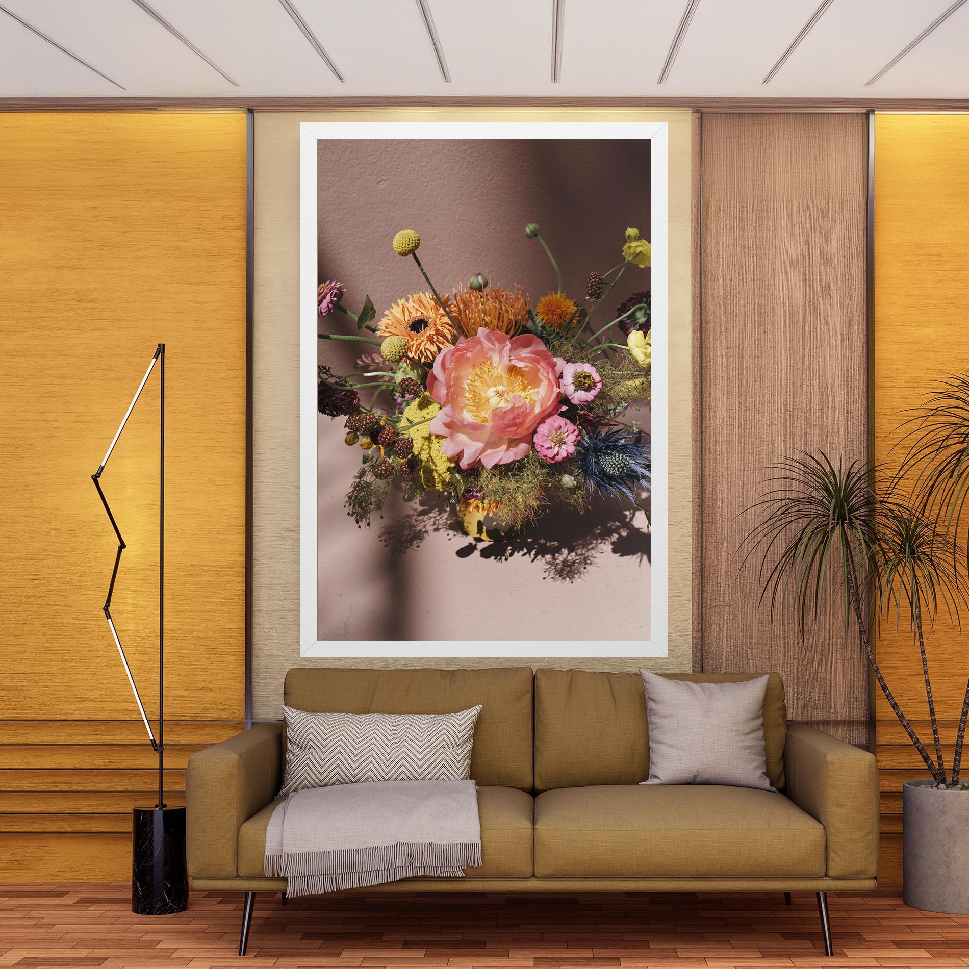 Tablou Canvas Pastel Orange Bouquet mockup 9