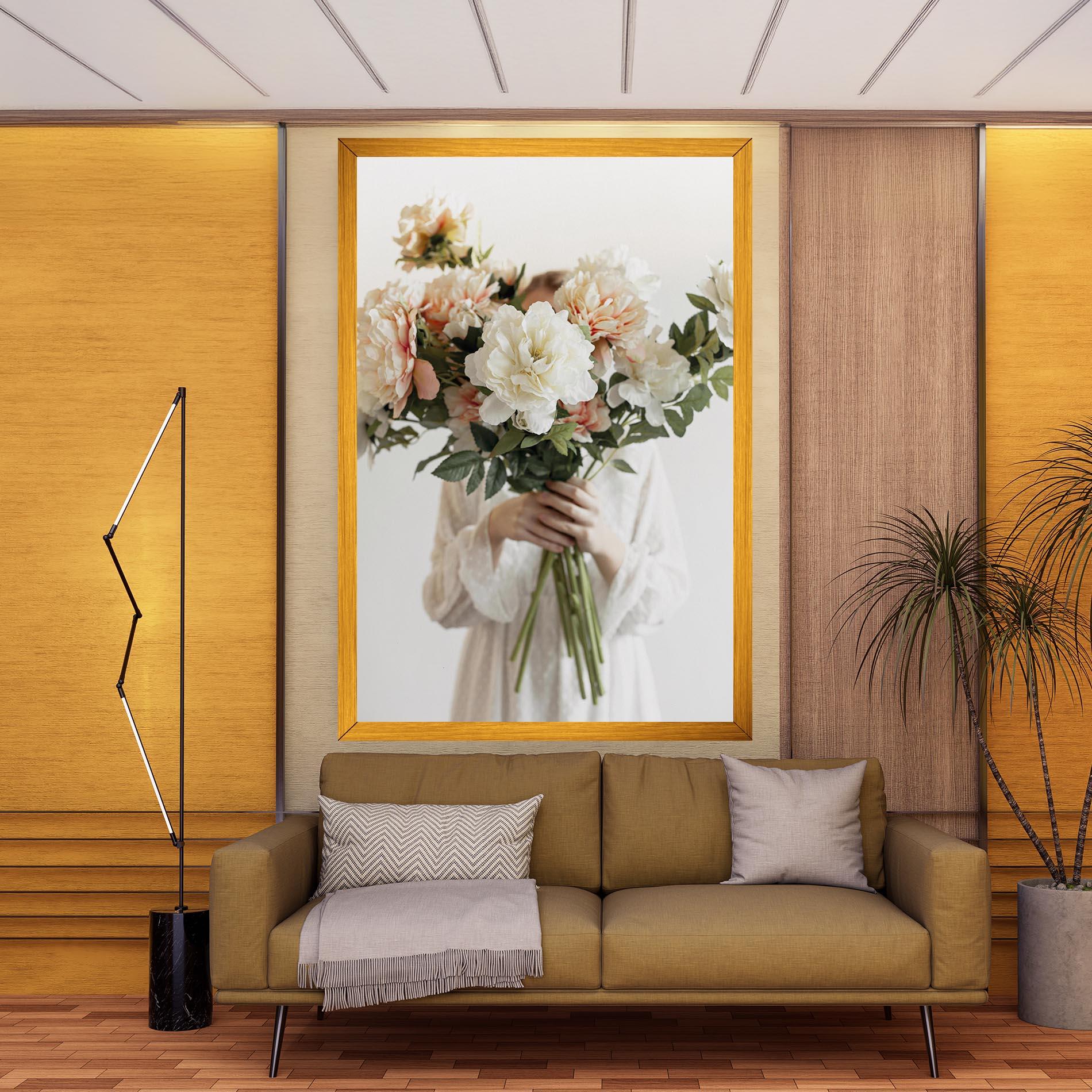 Tablou Canvas Bouquet Holding mockup 9