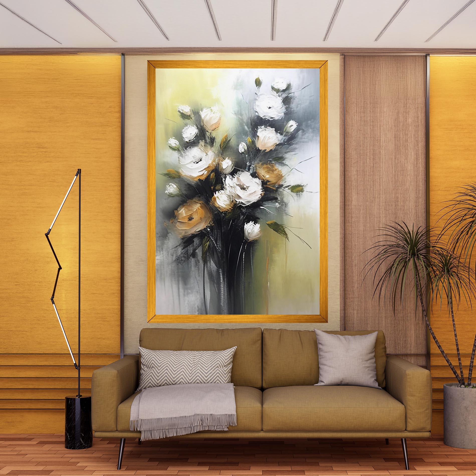 Tablou Canvas Bouquet Painting mockup 9