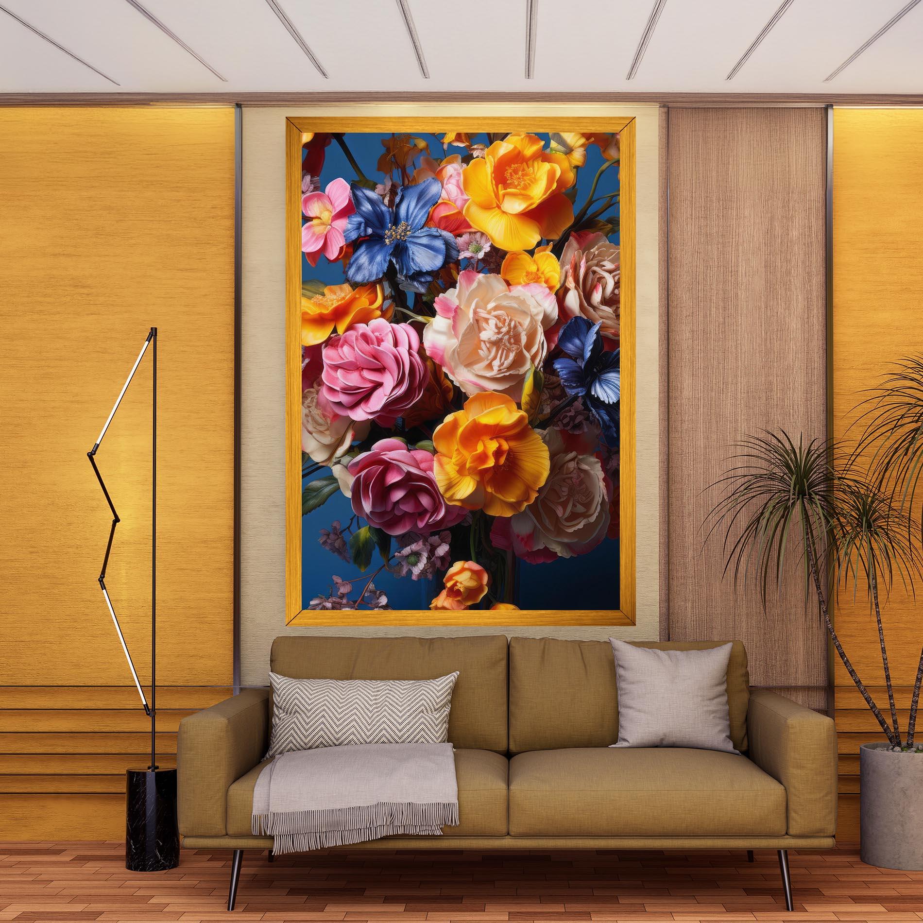 Tablou Canvas Colorful Flower Bouquet mockup 9