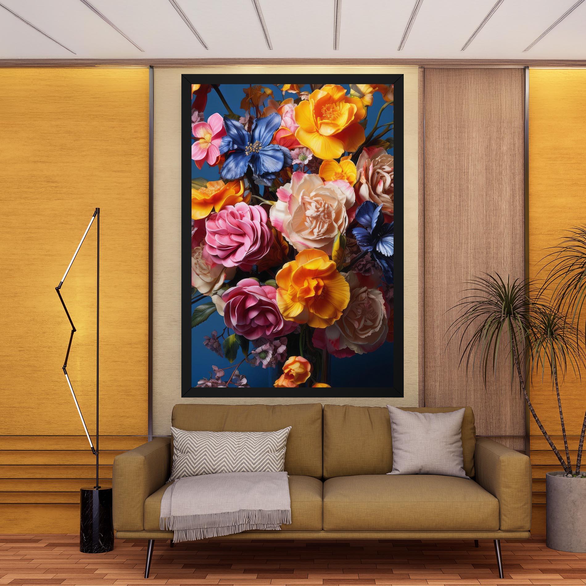 Tablou Canvas Colorful Flower Bouquet mockup 9