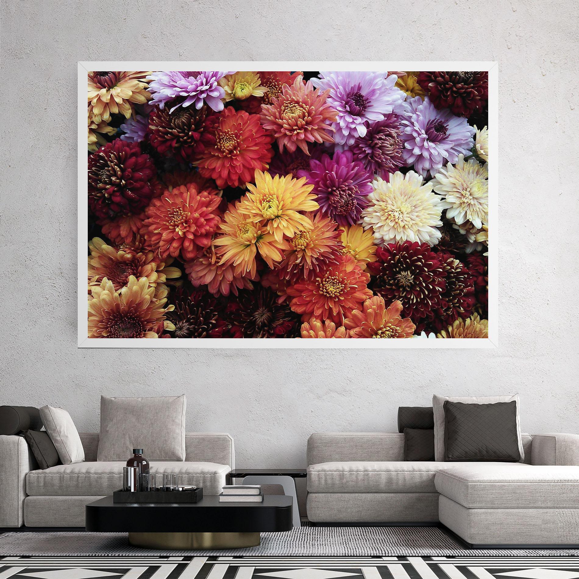 Tablou Canvas Flower Wall mockup 2