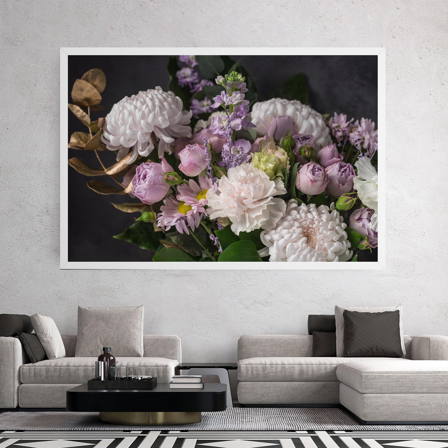 Tablou Canvas Pastel Purple Bouquet mockup 2
