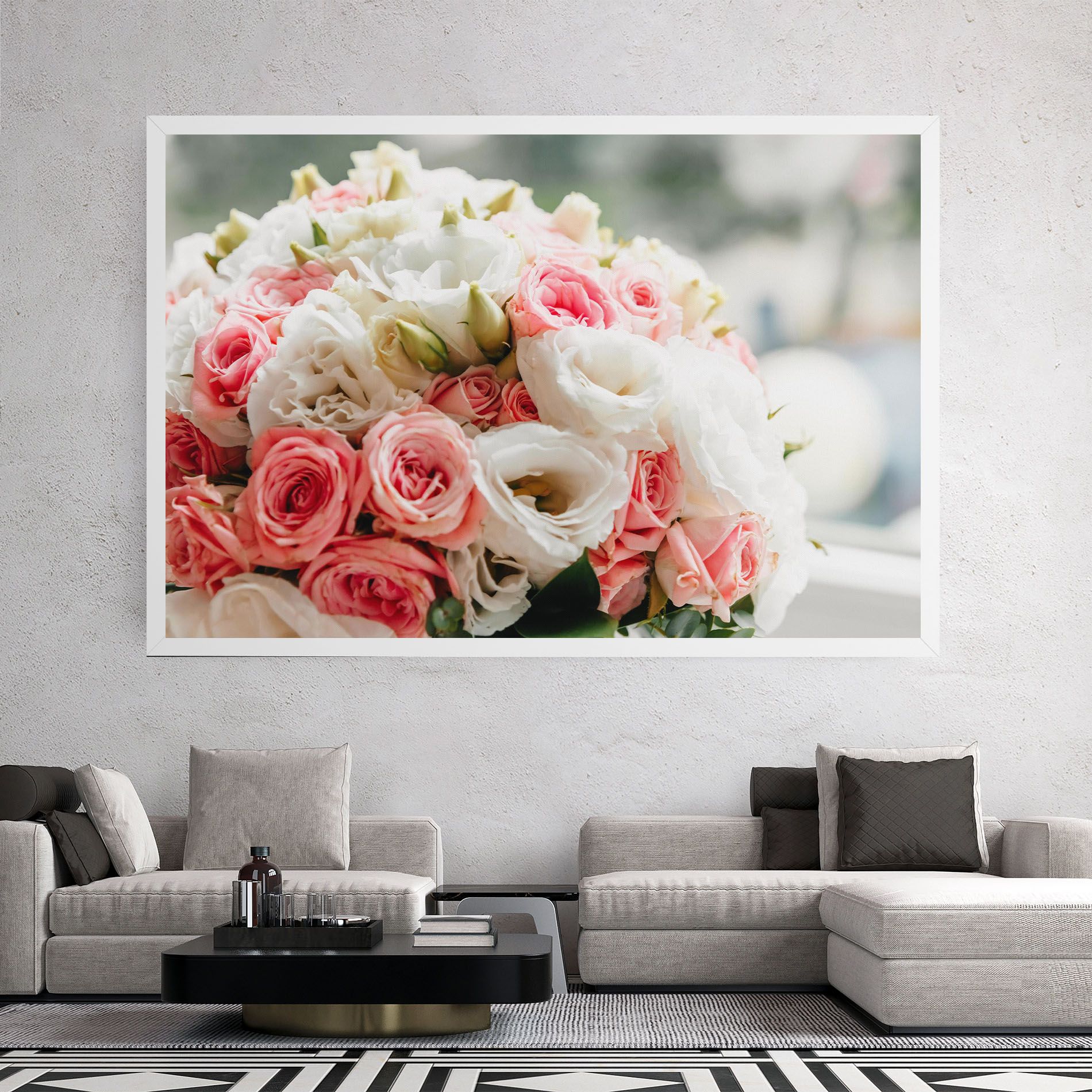 Pink Beautiful Bouquet mockup 2