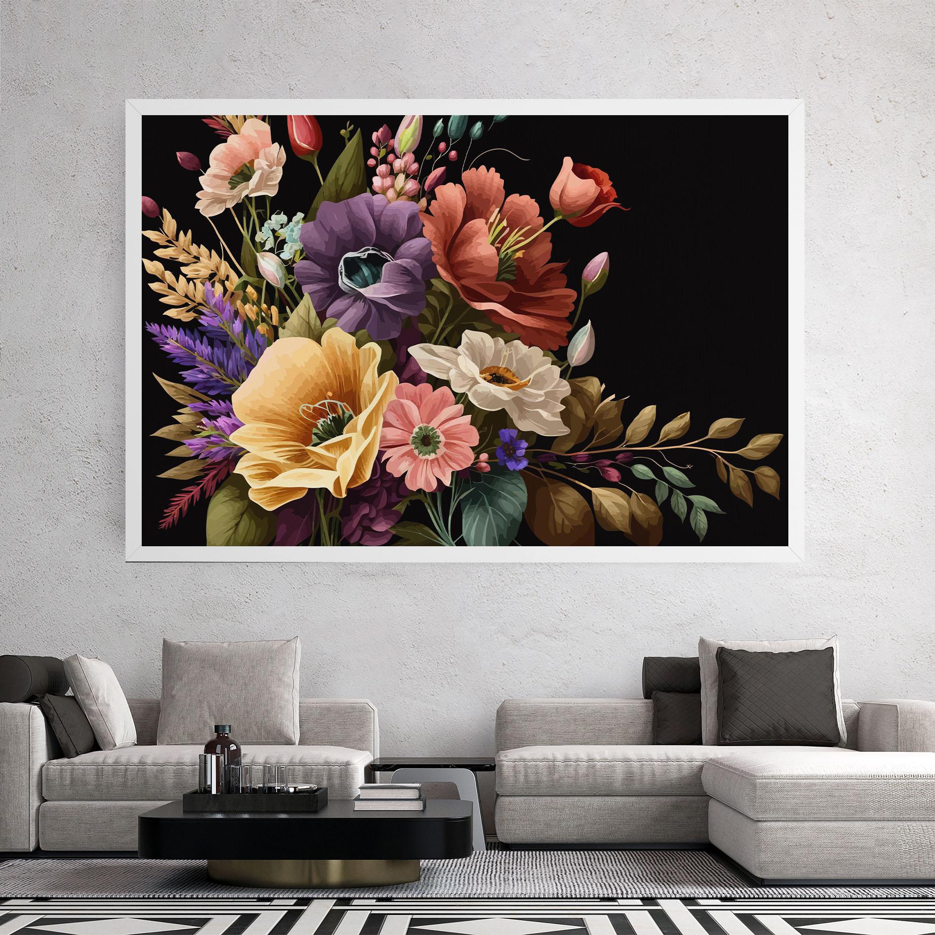 Tablou Canvas Vintage Bouquet Art mockup 2
