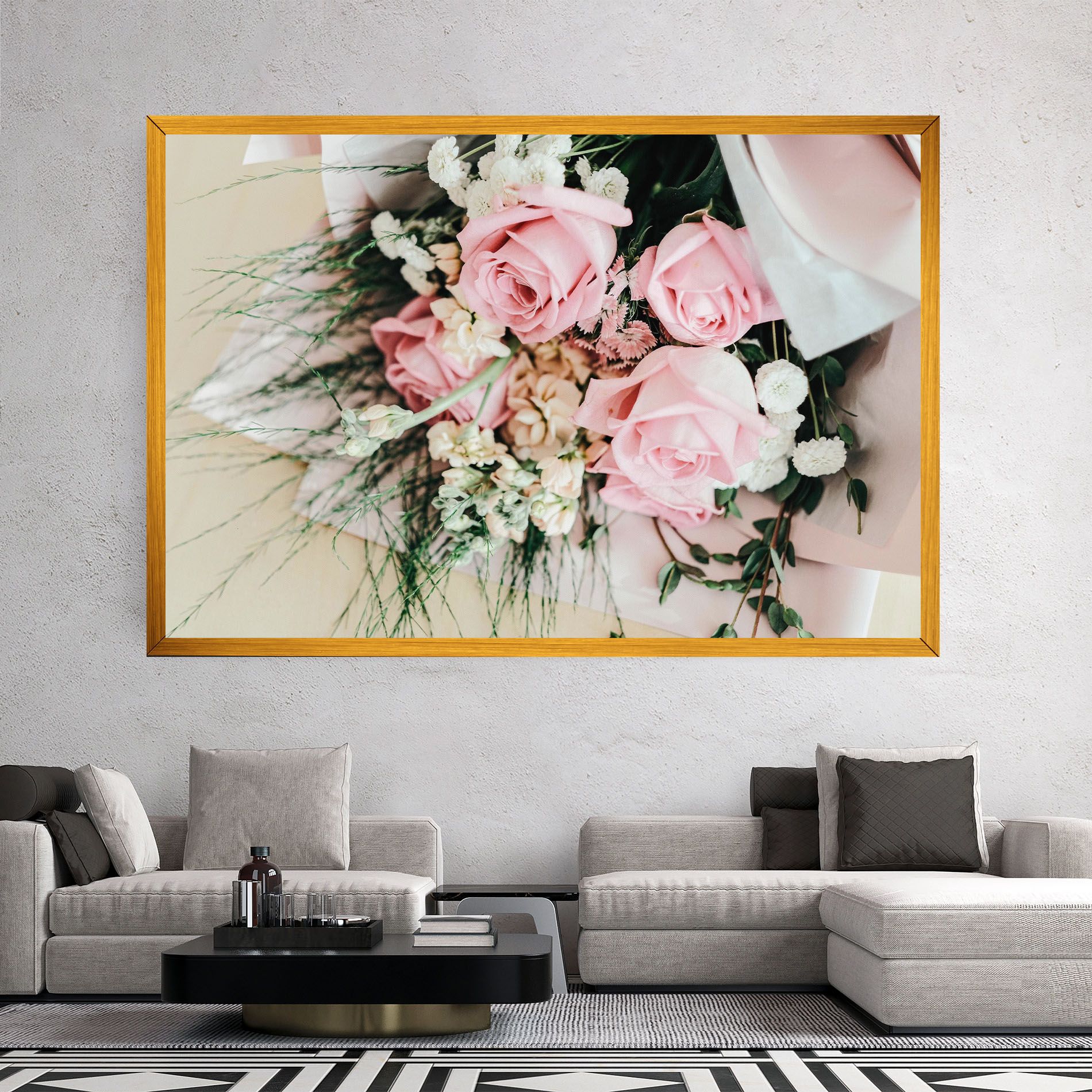 Baby Pink Bouquet mockup 2