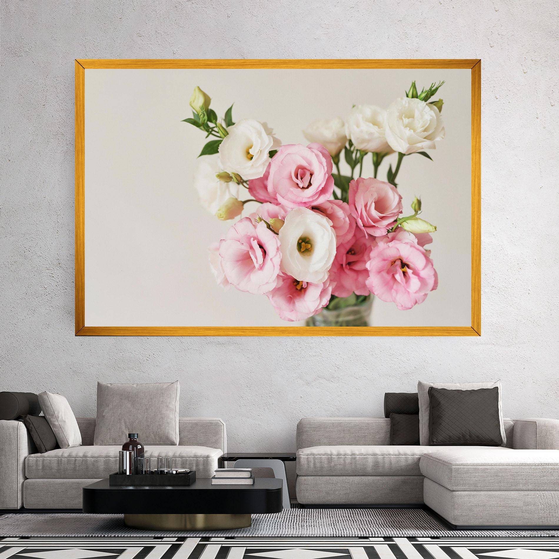 Tablou Canvas Cute Pink Flowers mockup 2