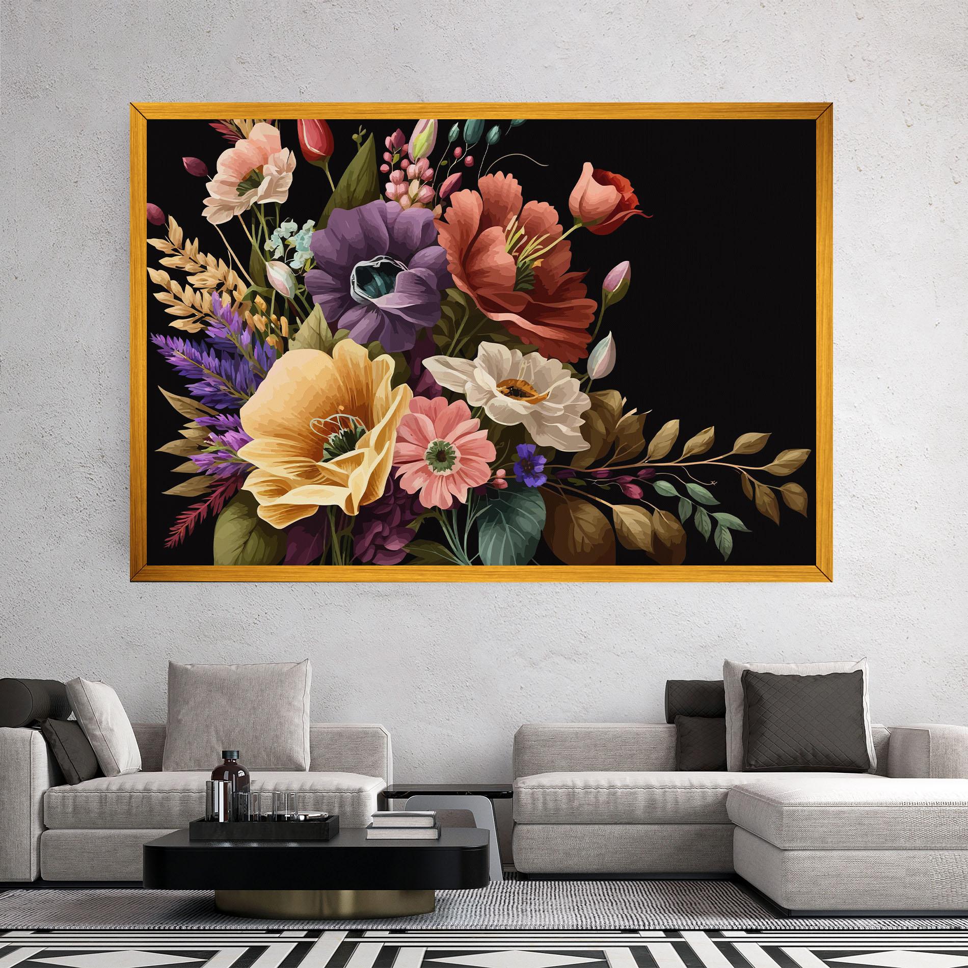 Tablou Canvas Vintage Bouquet Art mockup 2