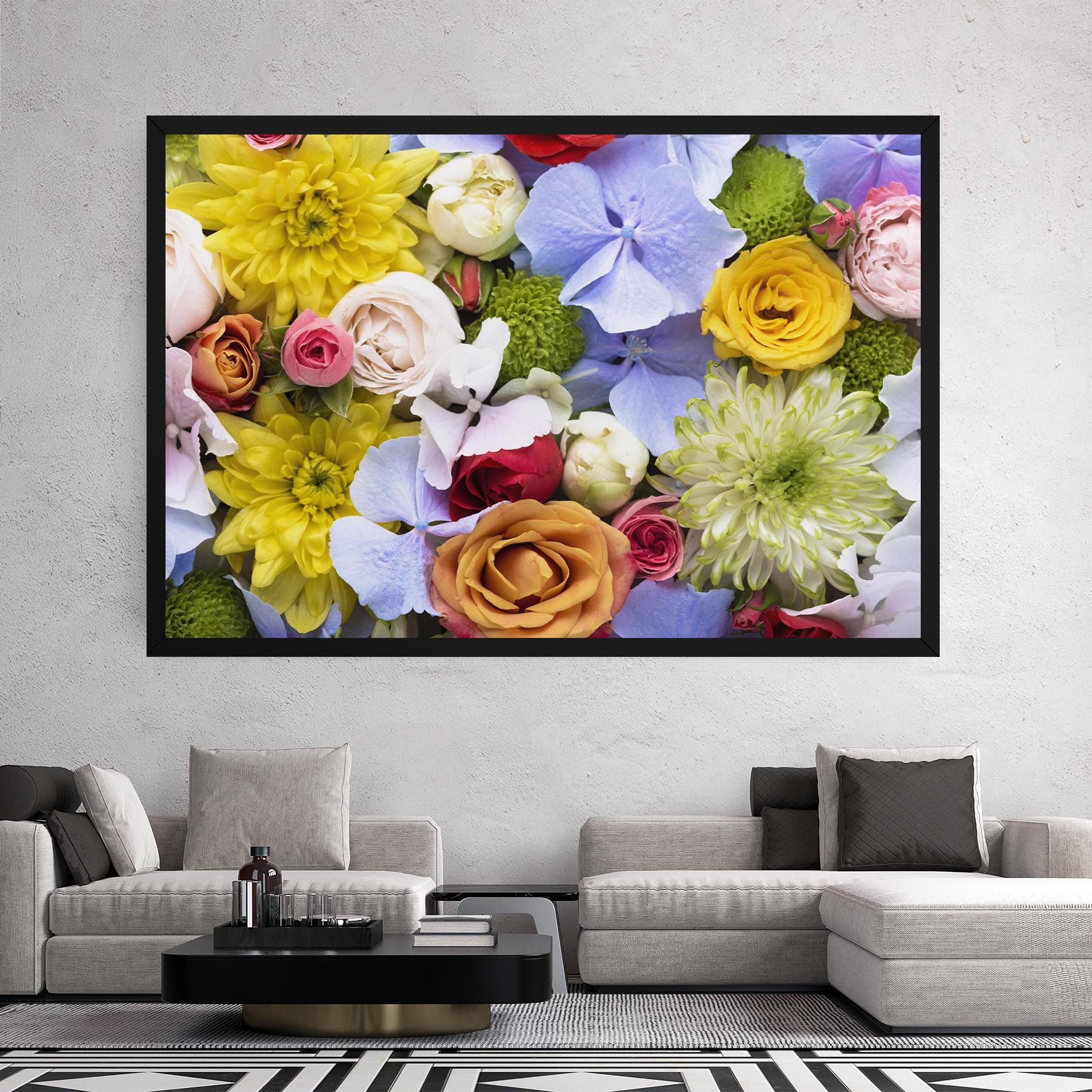 Color Mix Flower Bouquet mockup 2