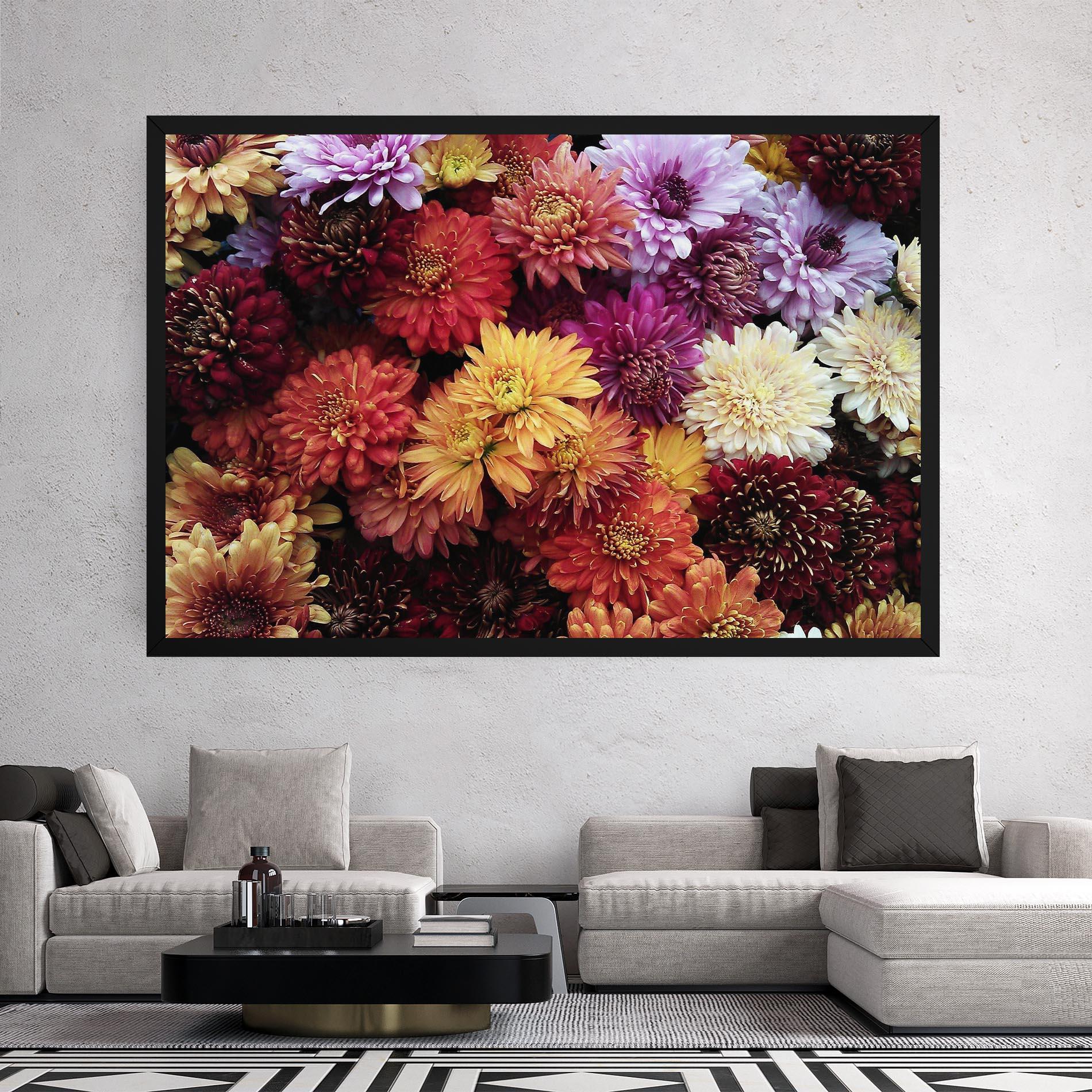 Tablou Canvas Flower Wall mockup 2