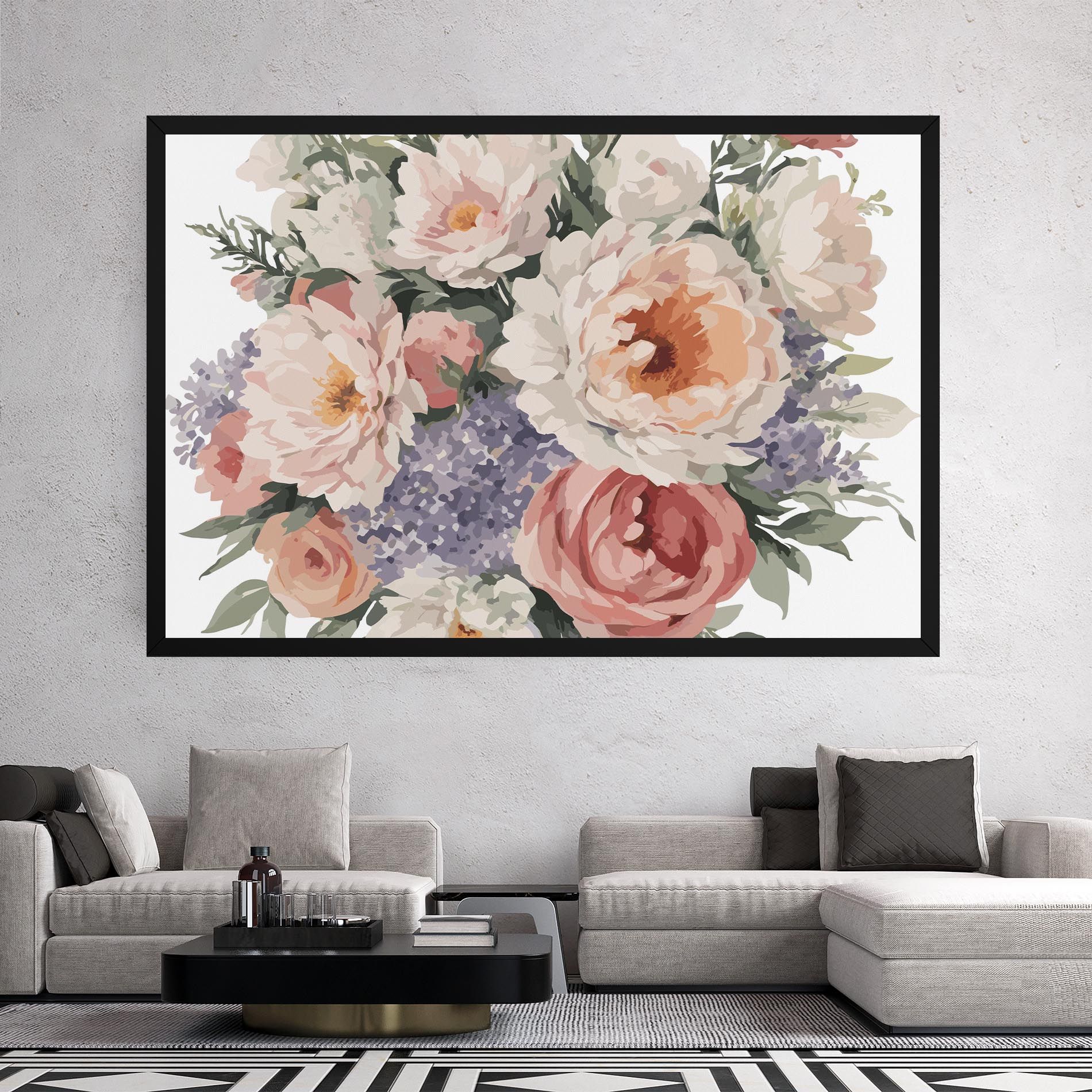 Pretty Watercolor Bouquet mockup 2