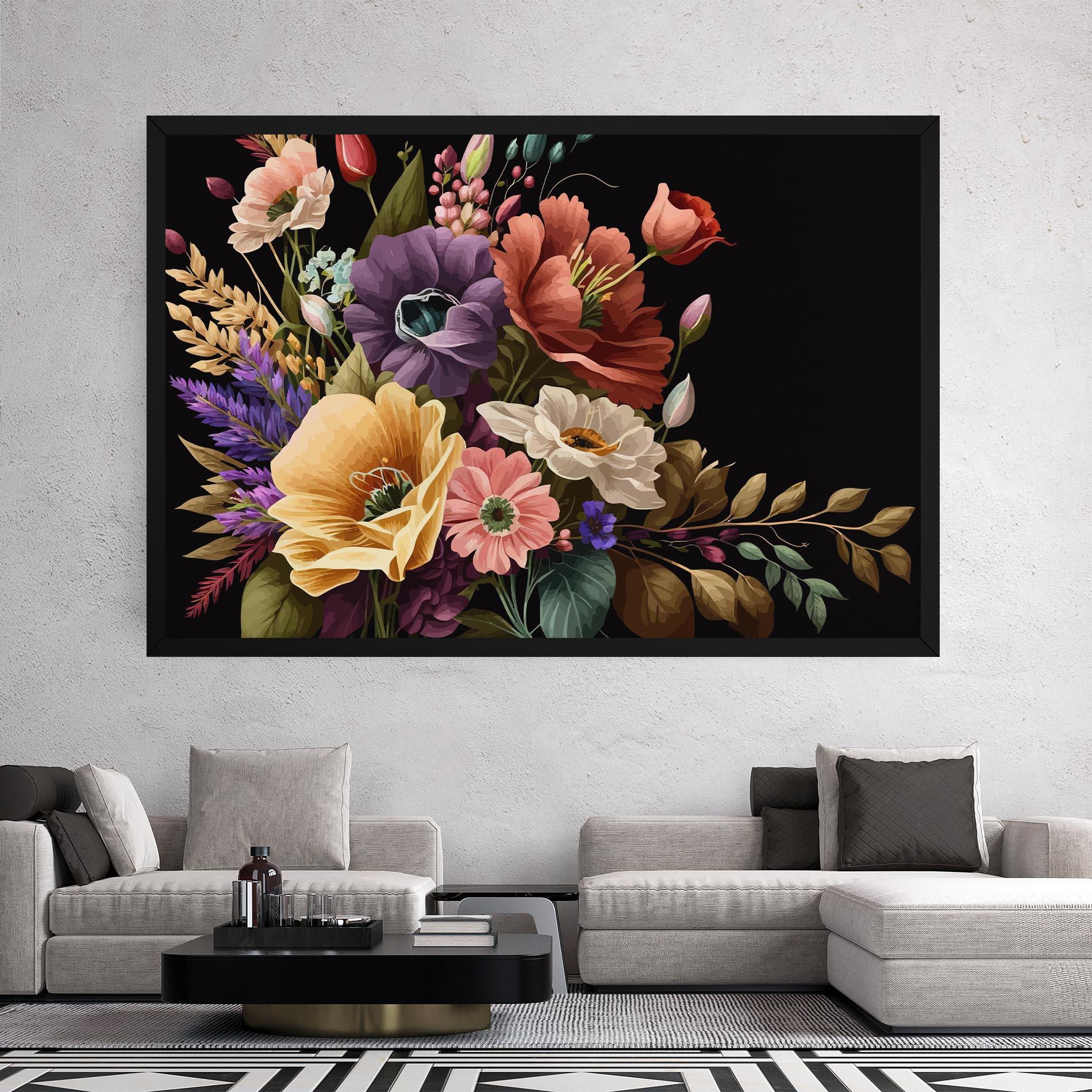 Tablou Canvas Vintage Bouquet Art mockup 2
