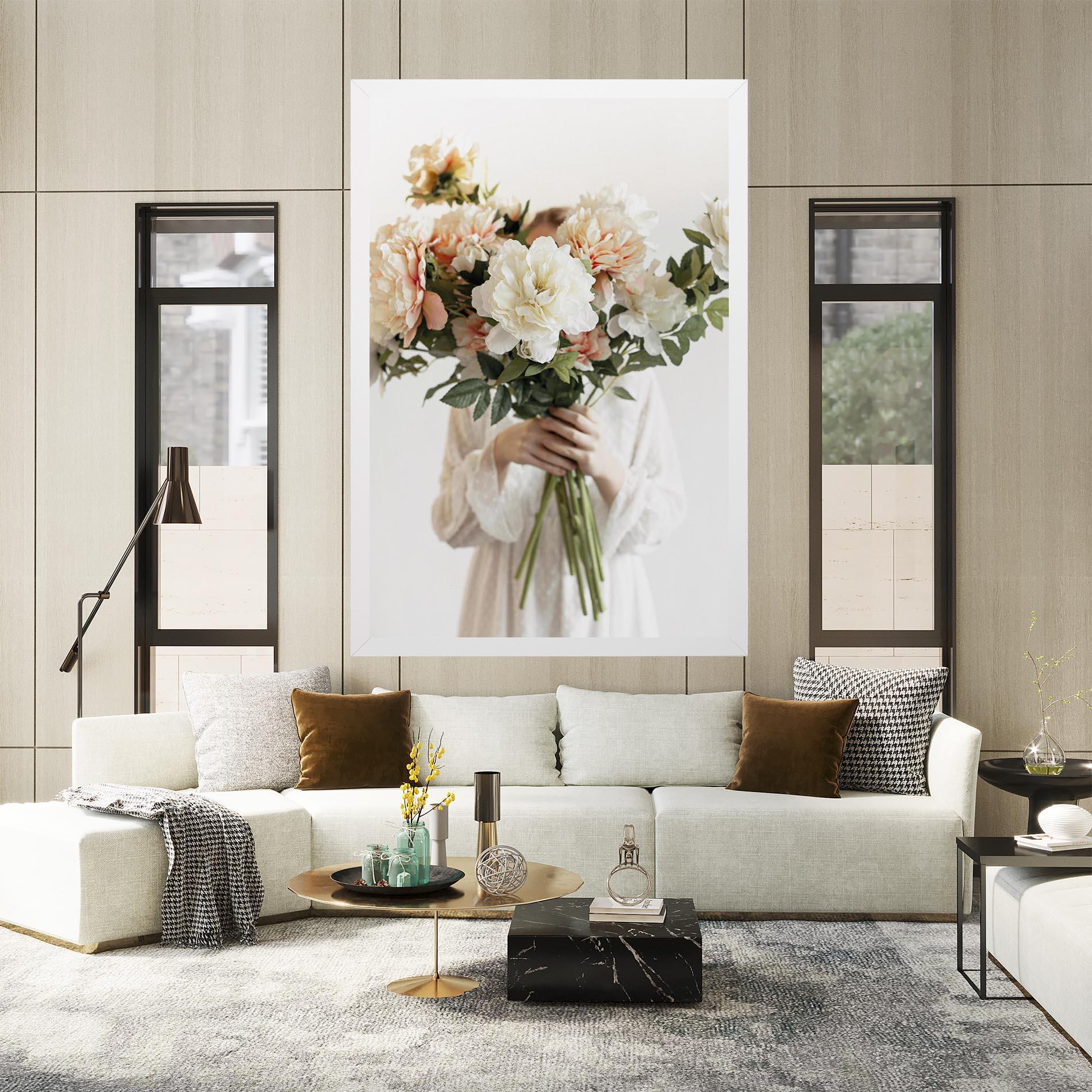 Tablou Canvas Bouquet Holding mockup 2