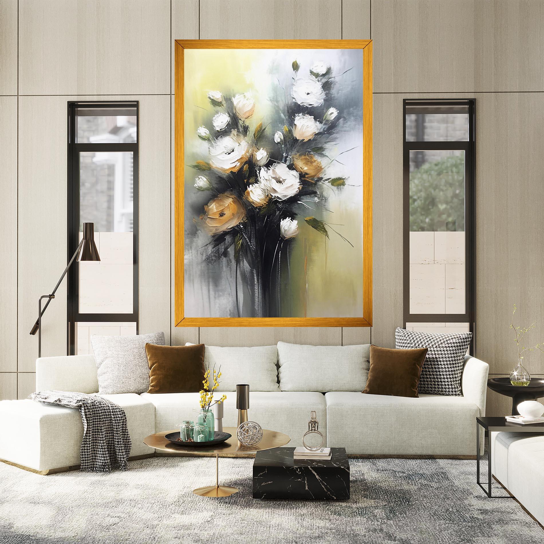 Tablou Canvas Bouquet Painting mockup 2