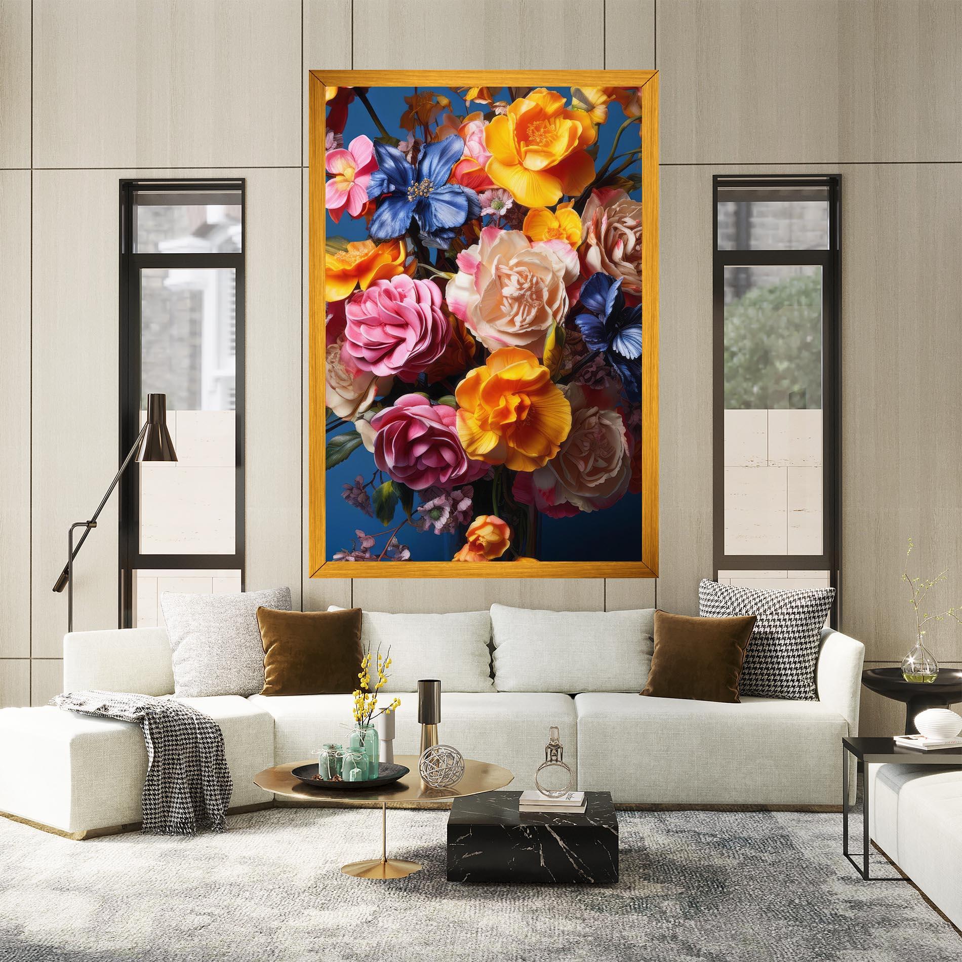 Tablou Canvas Colorful Flower Bouquet mockup 2