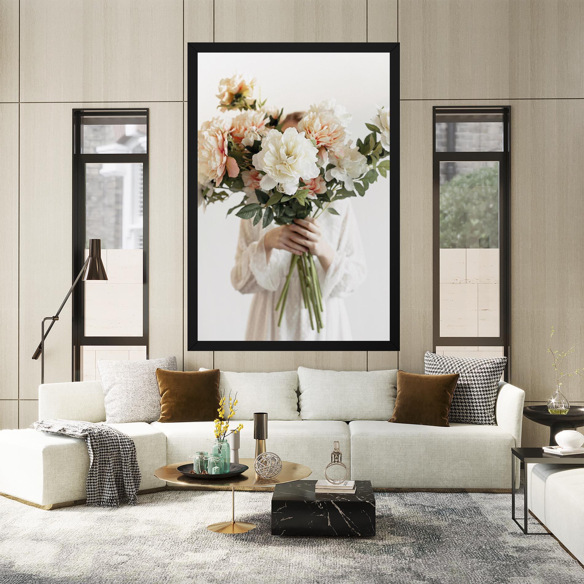 Tablou Canvas Bouquet Holding mockup 2