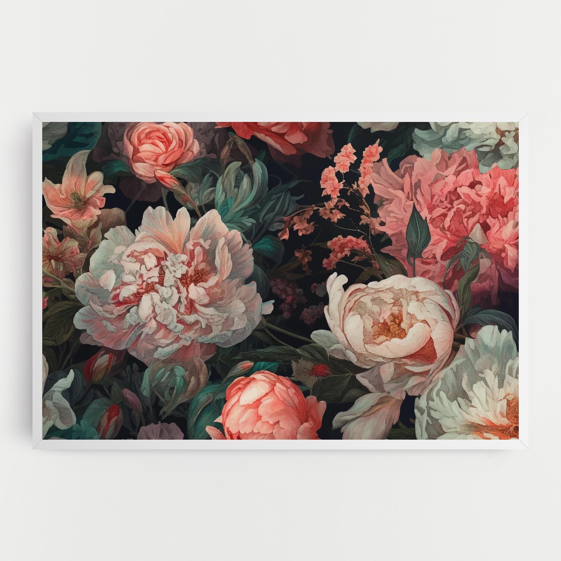 Artistic Pink Peony mockup 0