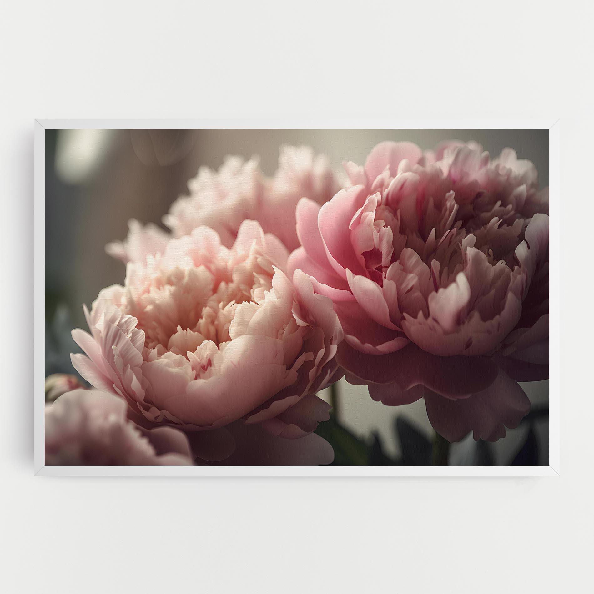 Tablou Canvas Cream Dreamy Peony mockup 0