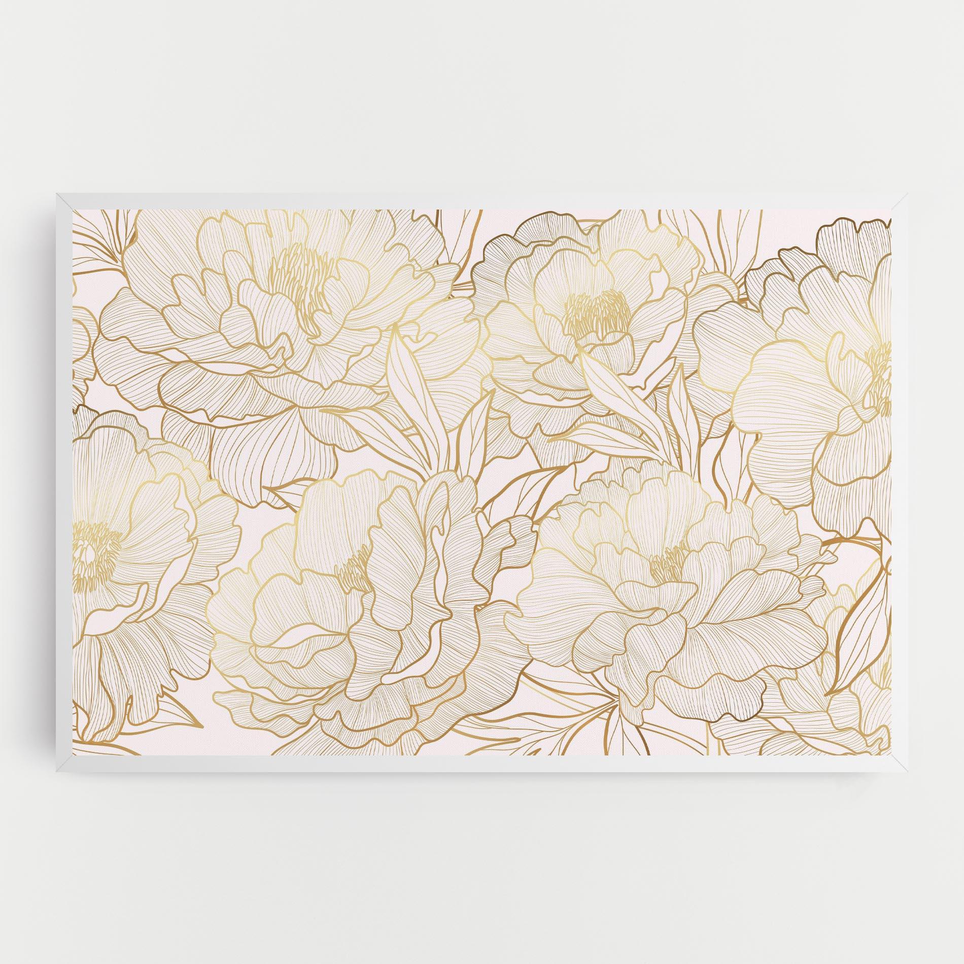 Tablou Canvas Golden Peony mockup 0