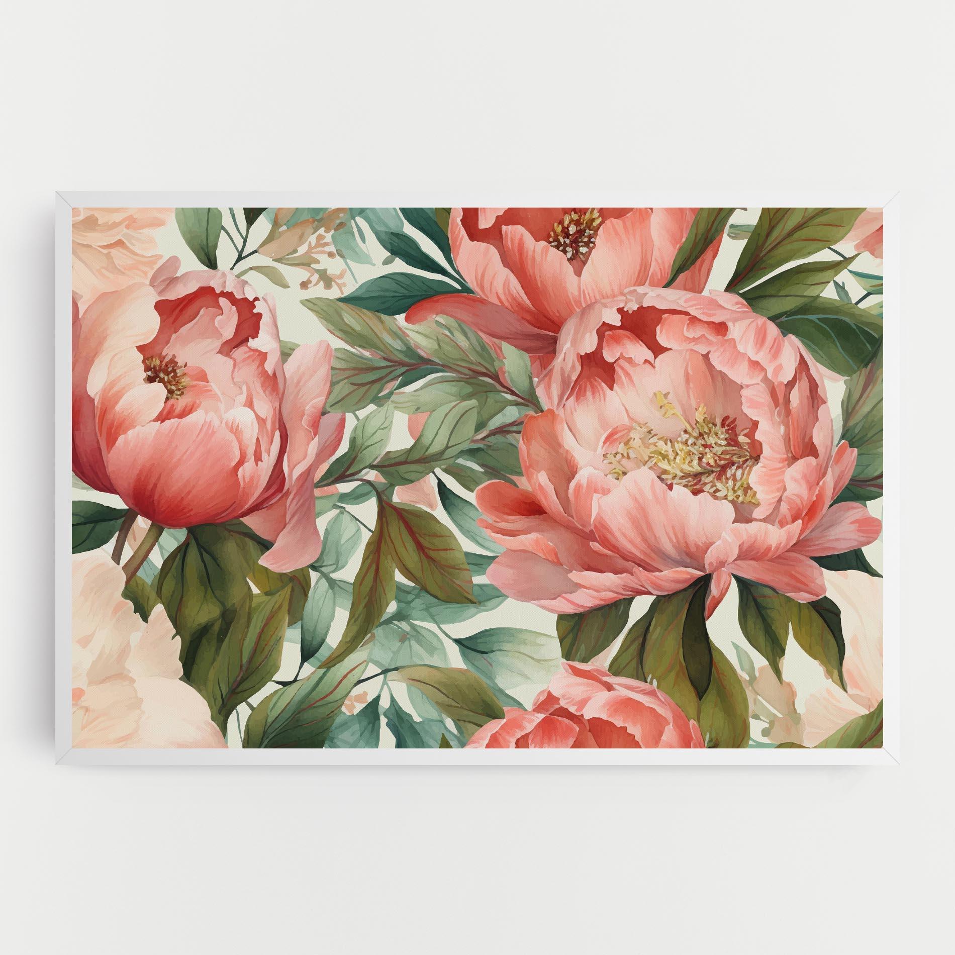 Tablou Canvas Light Red Peony mockup 0