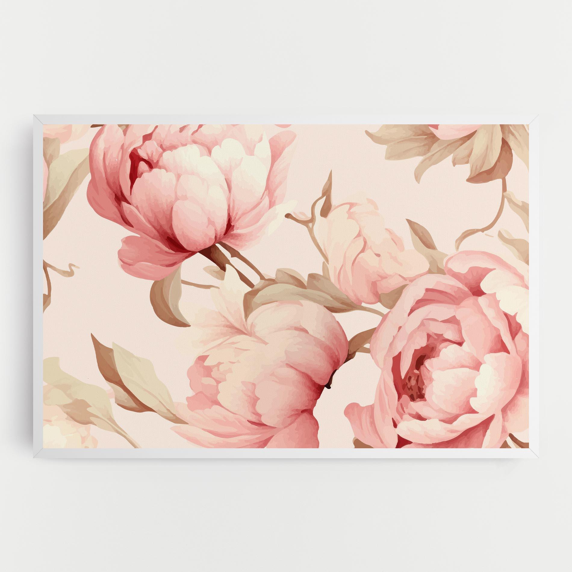Tablou Canvas Pastel Peony mockup 0