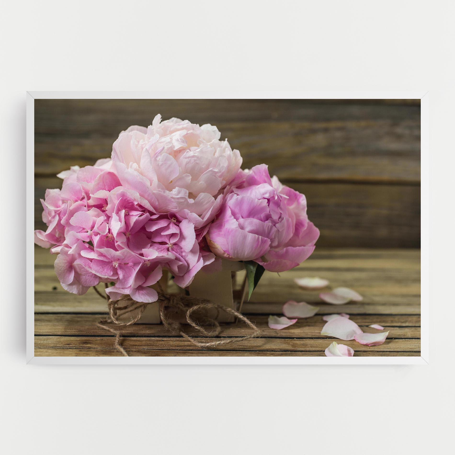 Tablou Canvas Peony On Table mockup 0
