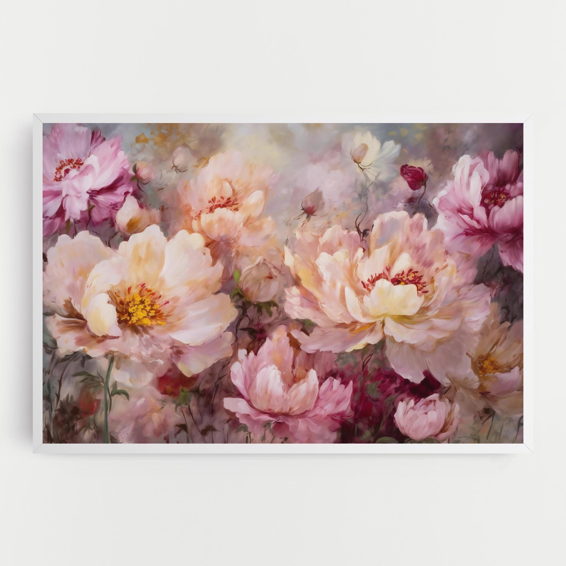 Peony Painting Art mockup 0