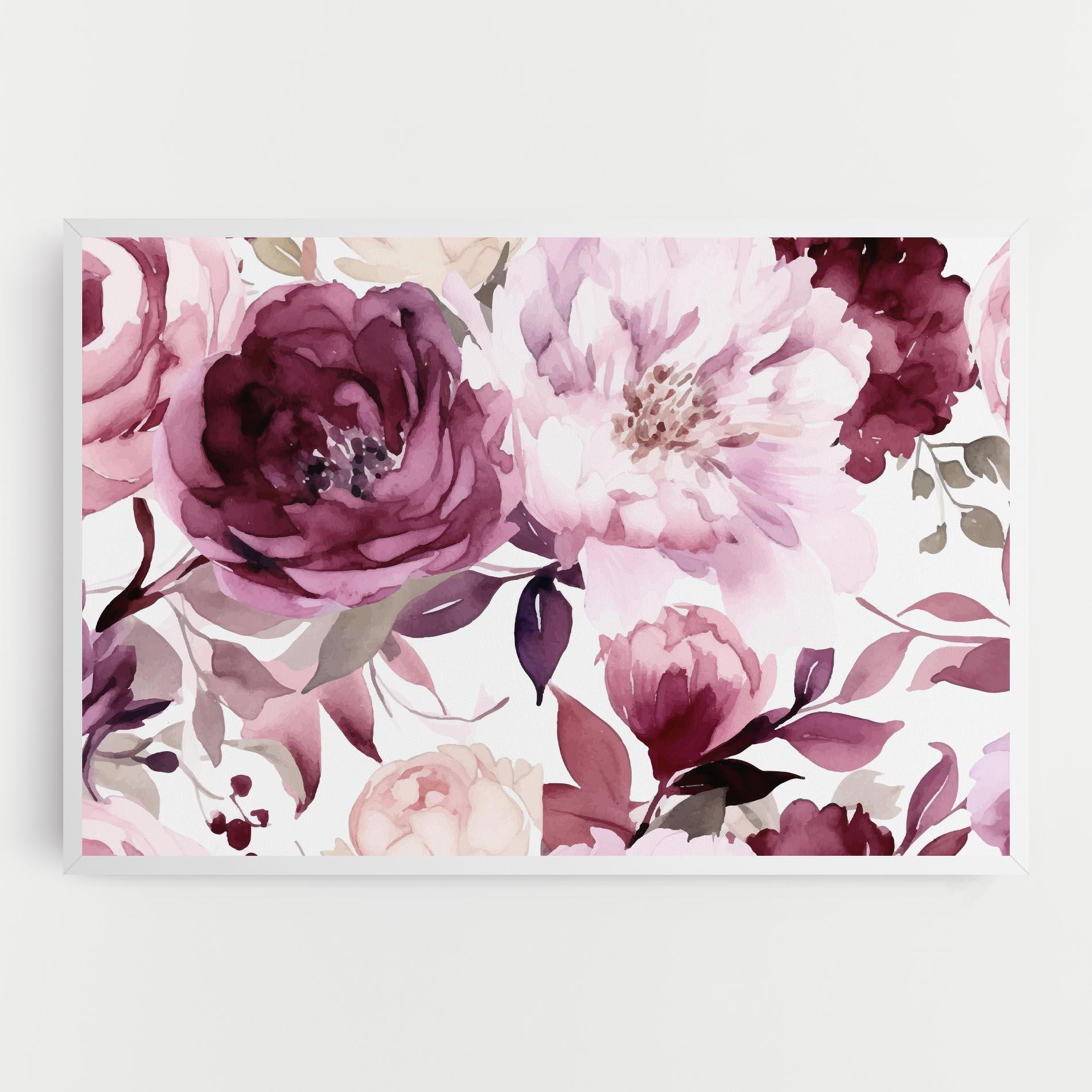 Tablou Canvas Peony Pink Purple mockup 0