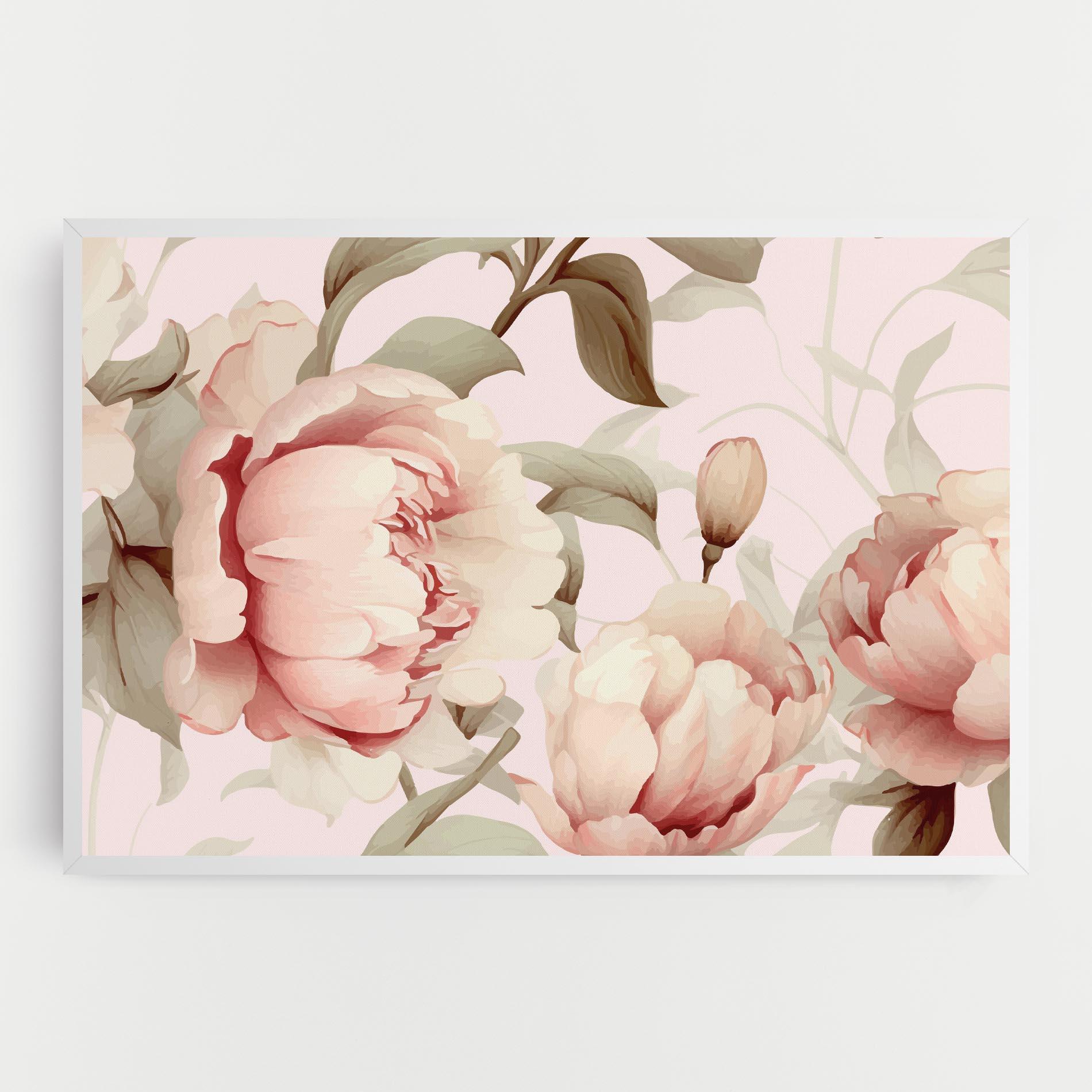 Tablou Canvas Pink Pretty Peony mockup 0