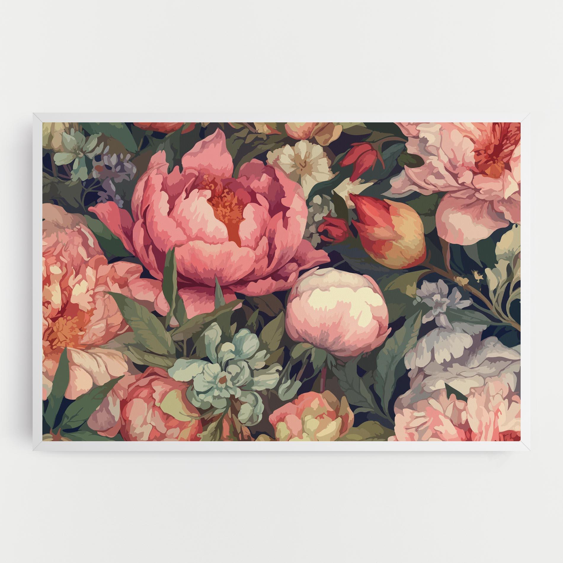 Tablou Canvas Pretty Artistic Peony mockup 0