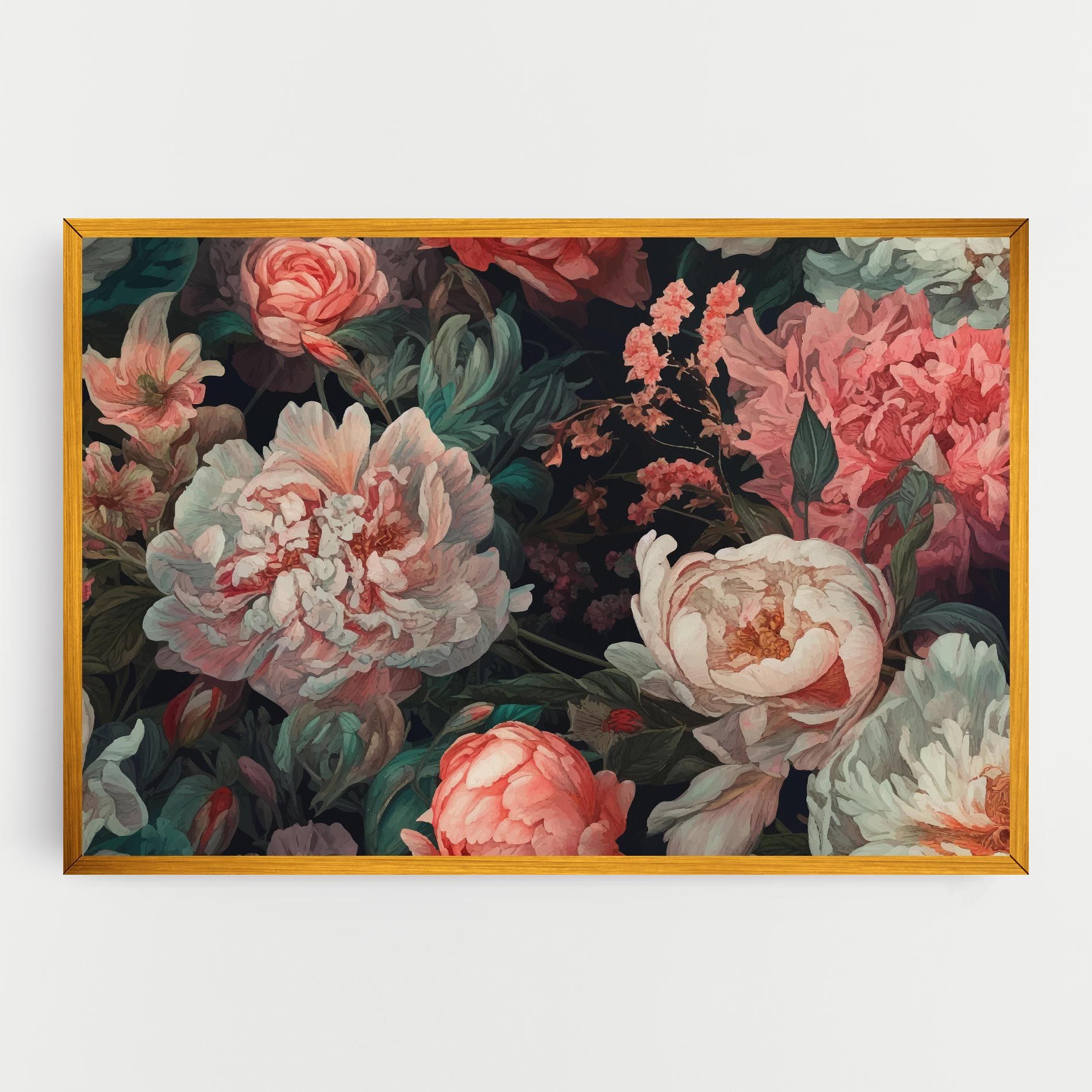Artistic Pink Peony mockup 0