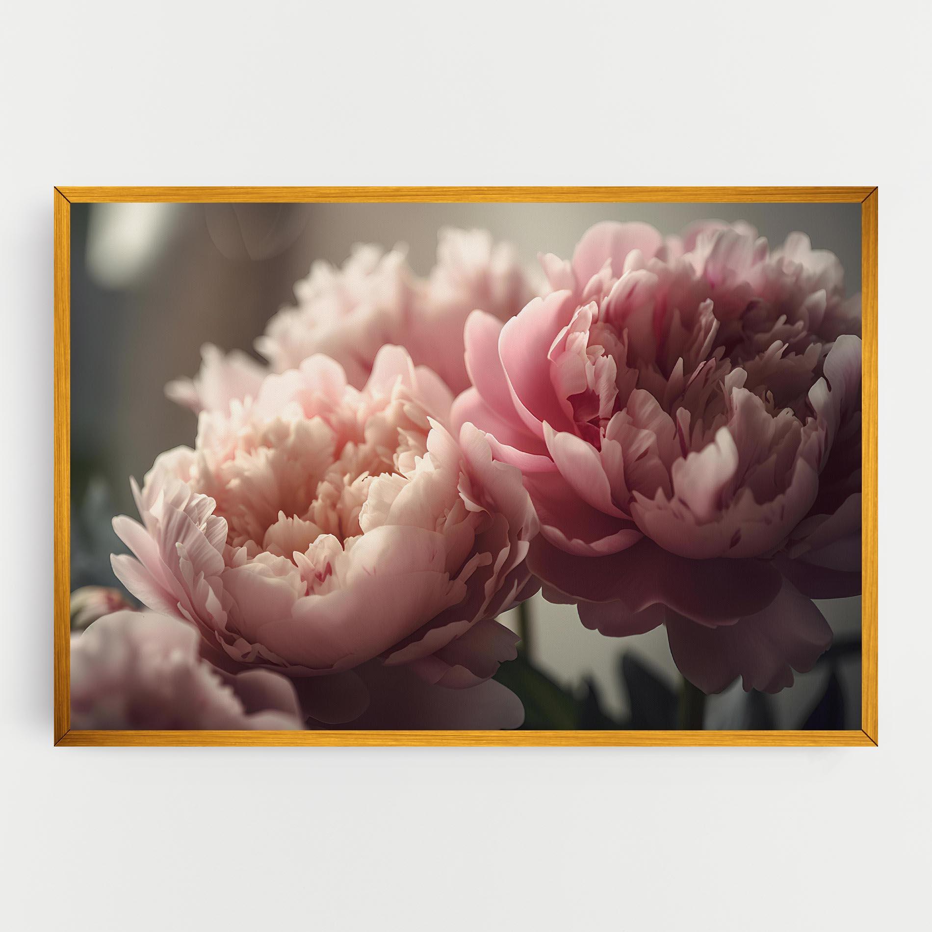 Tablou Canvas Cream Dreamy Peony mockup 0