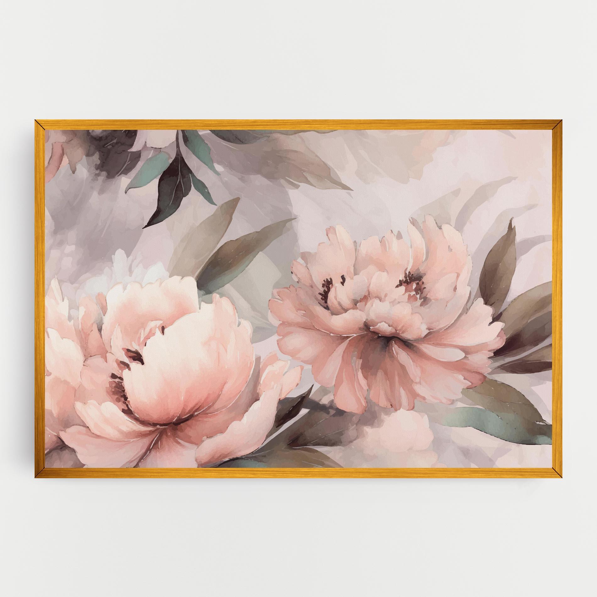 Tablou Canvas Dreamy Peony Art mockup 0