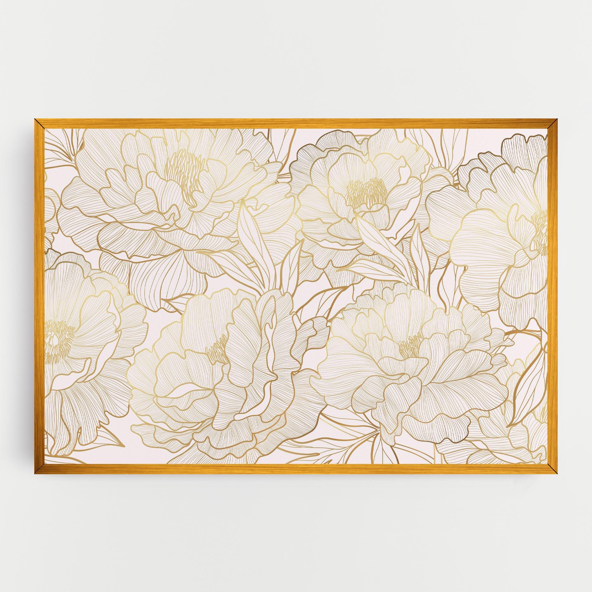 Tablou Canvas Golden Peony mockup 0