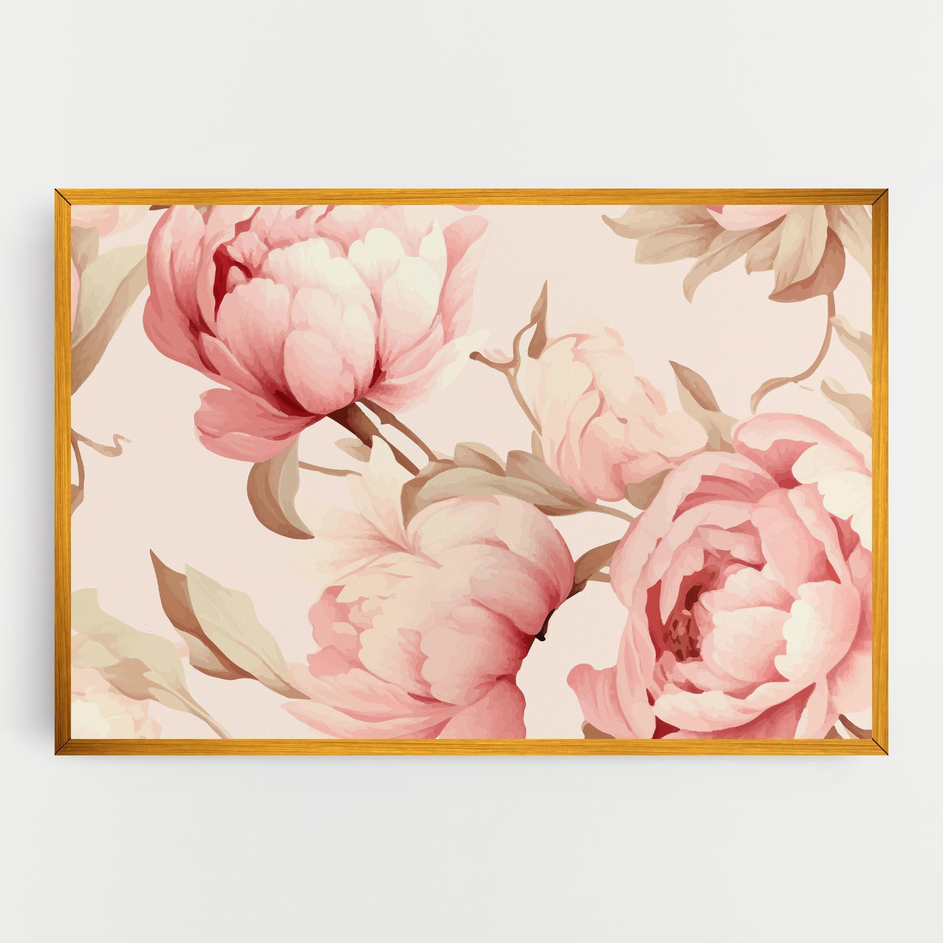 Tablou Canvas Pastel Peony mockup 0