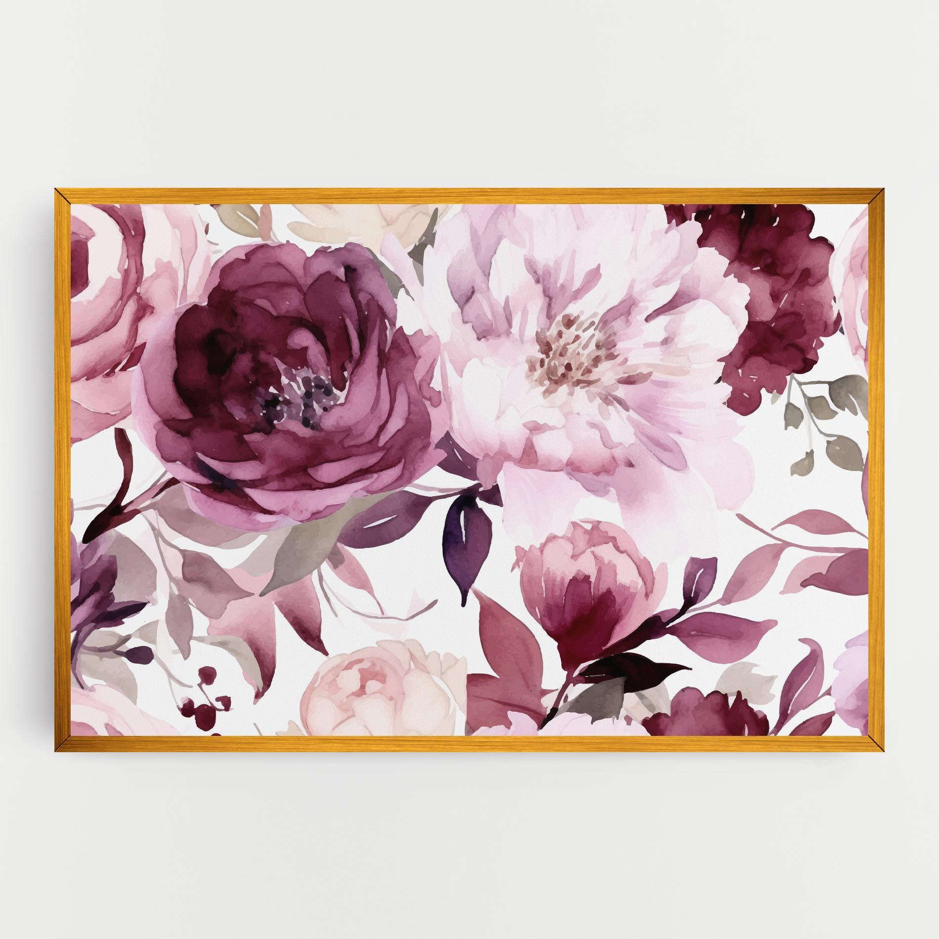 Tablou Canvas Peony Pink Purple mockup 0