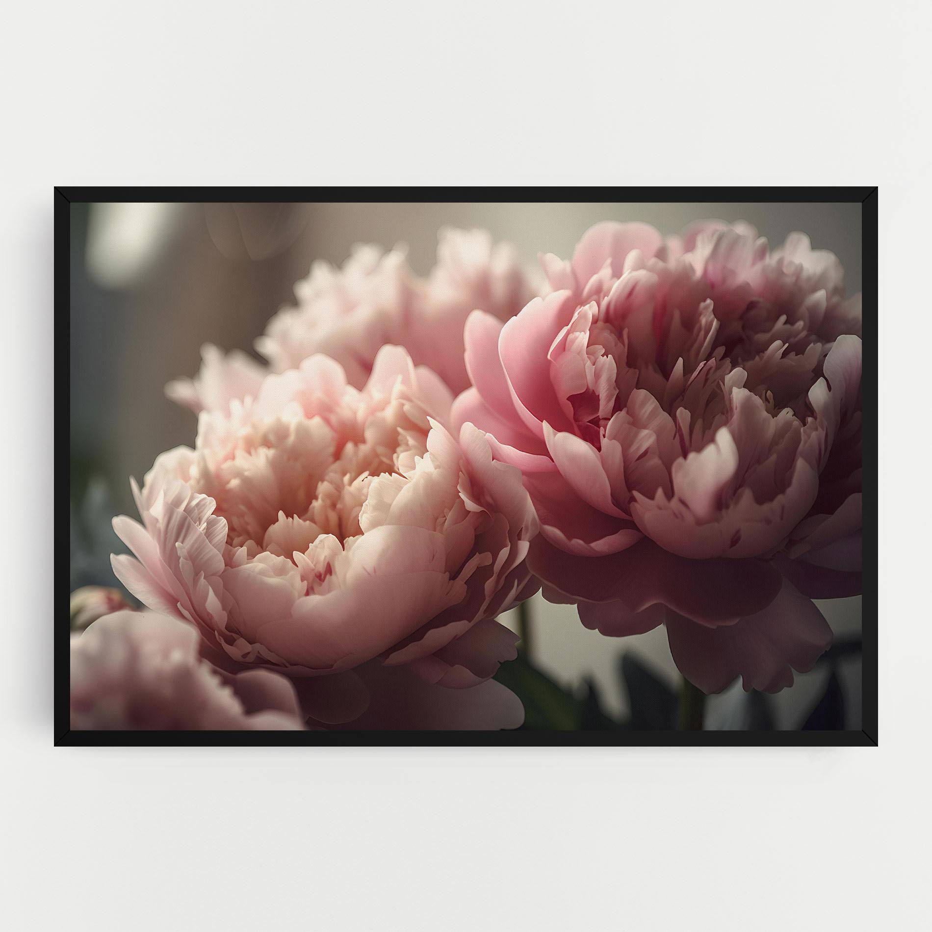 Tablou Canvas Cream Dreamy Peony mockup 0
